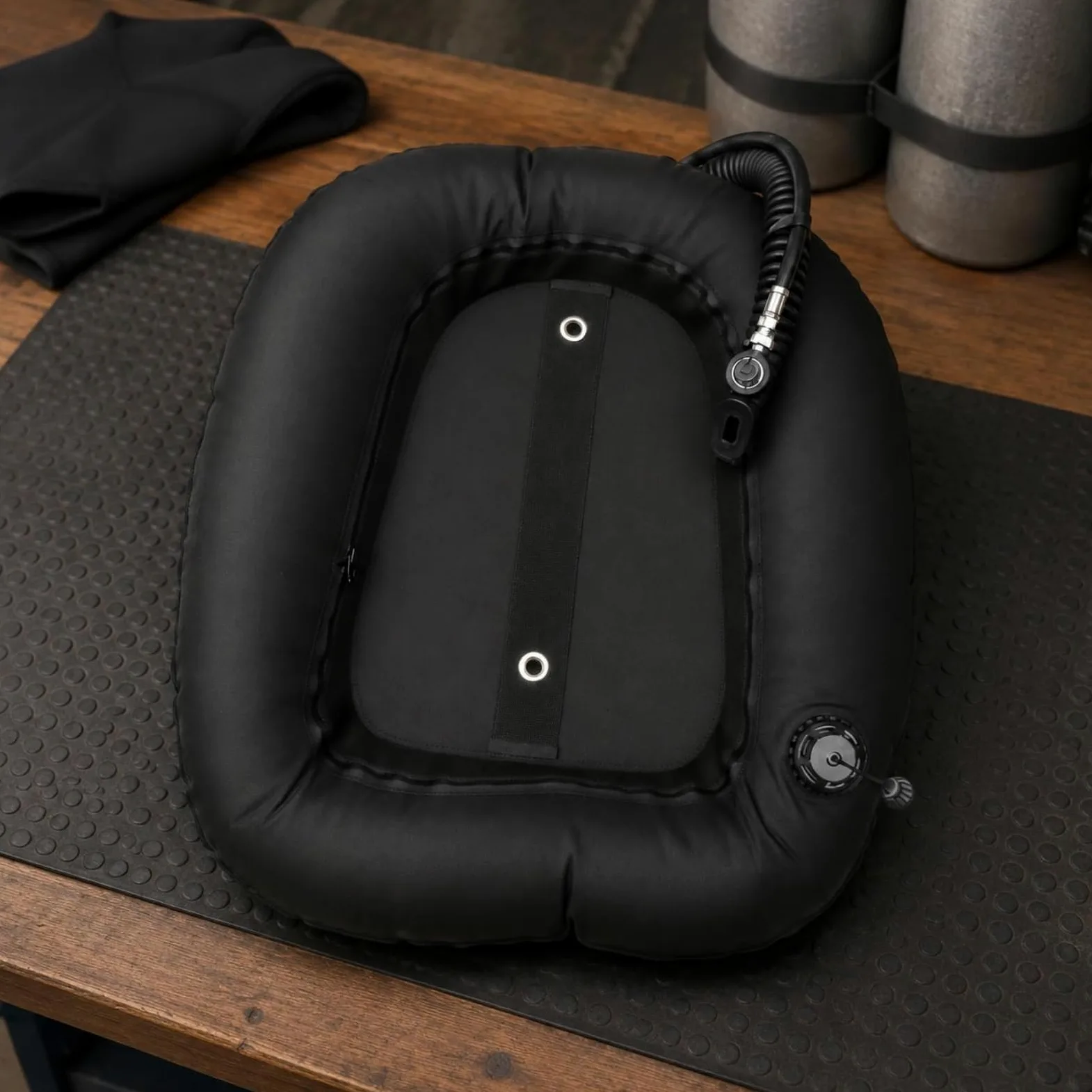 Chaleco de Flotabilidad para Buceo Compensador de Flotabilidad Trasera Vejiga para Doble Tanque EPDM 14 Pulgadas Diseño Organizado Adecuado para