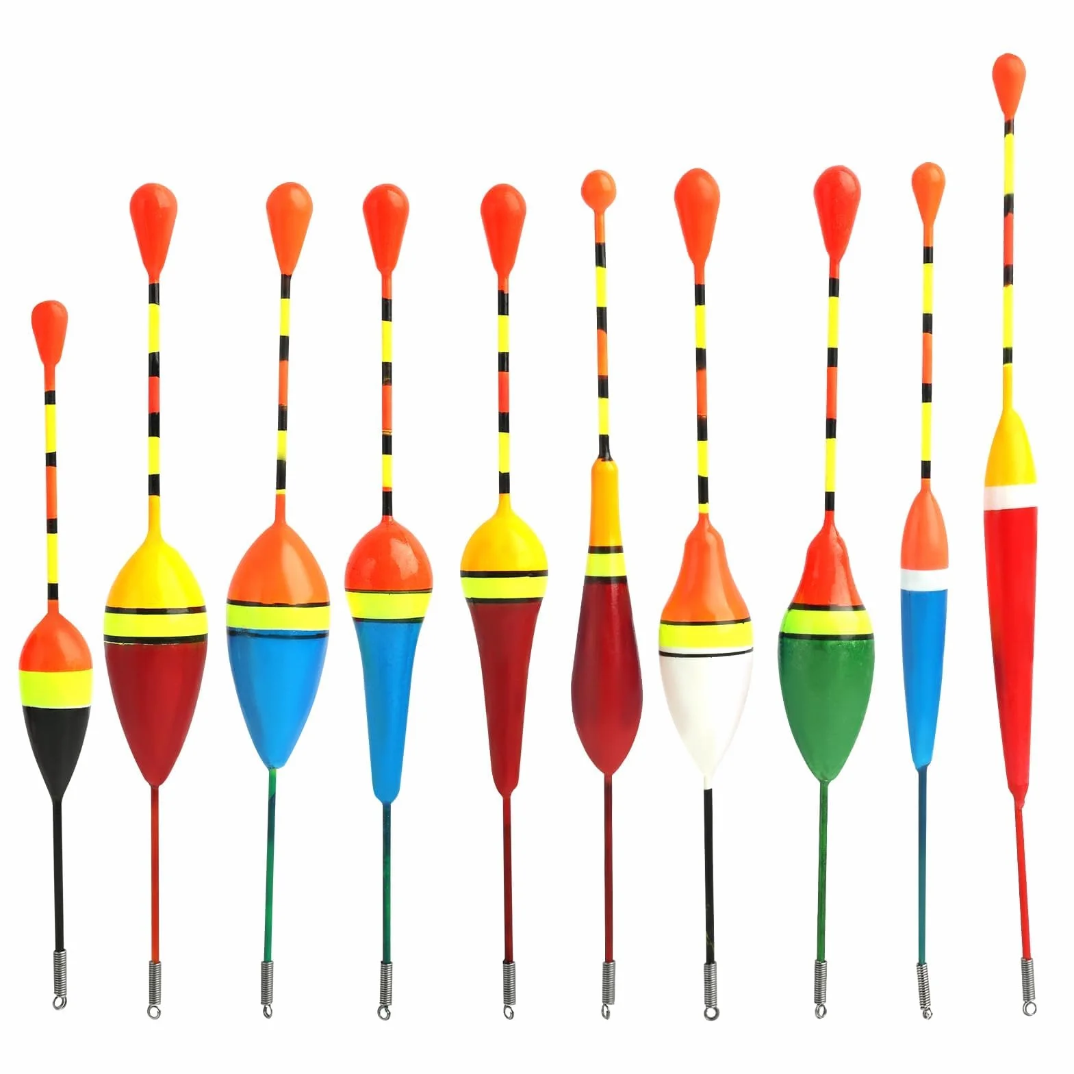 Set de Boyas de Pesca de Madera Ligera para Trucha y Pesca en el Mar, Incluye Flotadores de 1g y 3g, Colores Vivos y Duraderos, Apto para Todo Tipo de Pesca