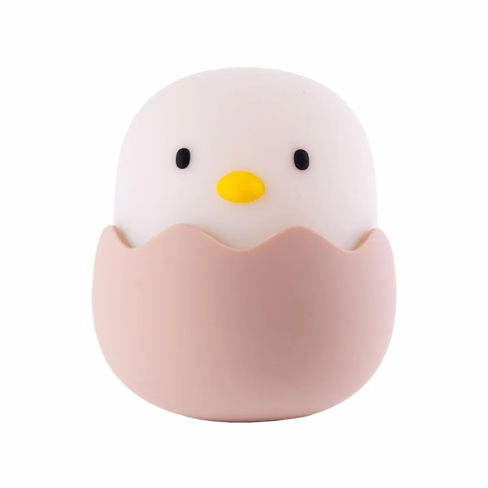 Lampara nocturna de mesa LED Infantil quitamiedos recargable Chicken Greenice