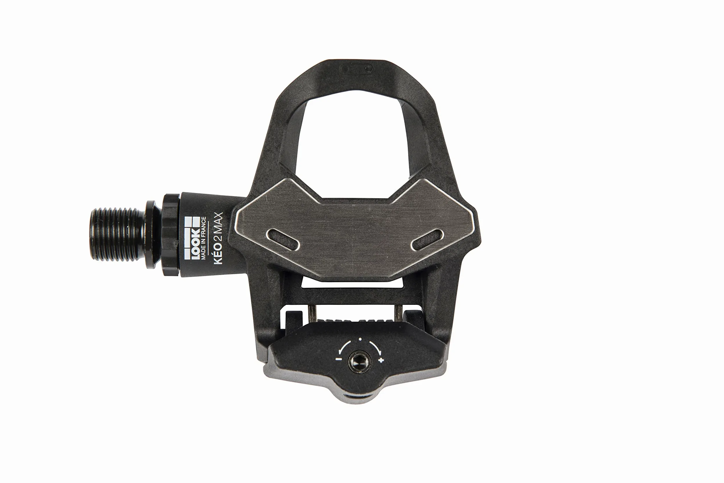 LOOK Cycle - Pedales de Bicicleta KEO 2 MAX XXX - Gran Superficie de Contacto 500mm² - Transferencia Total de Potencia - Pedales UltraLigeros, Cuerpo XXXX - Tensión Ajustable