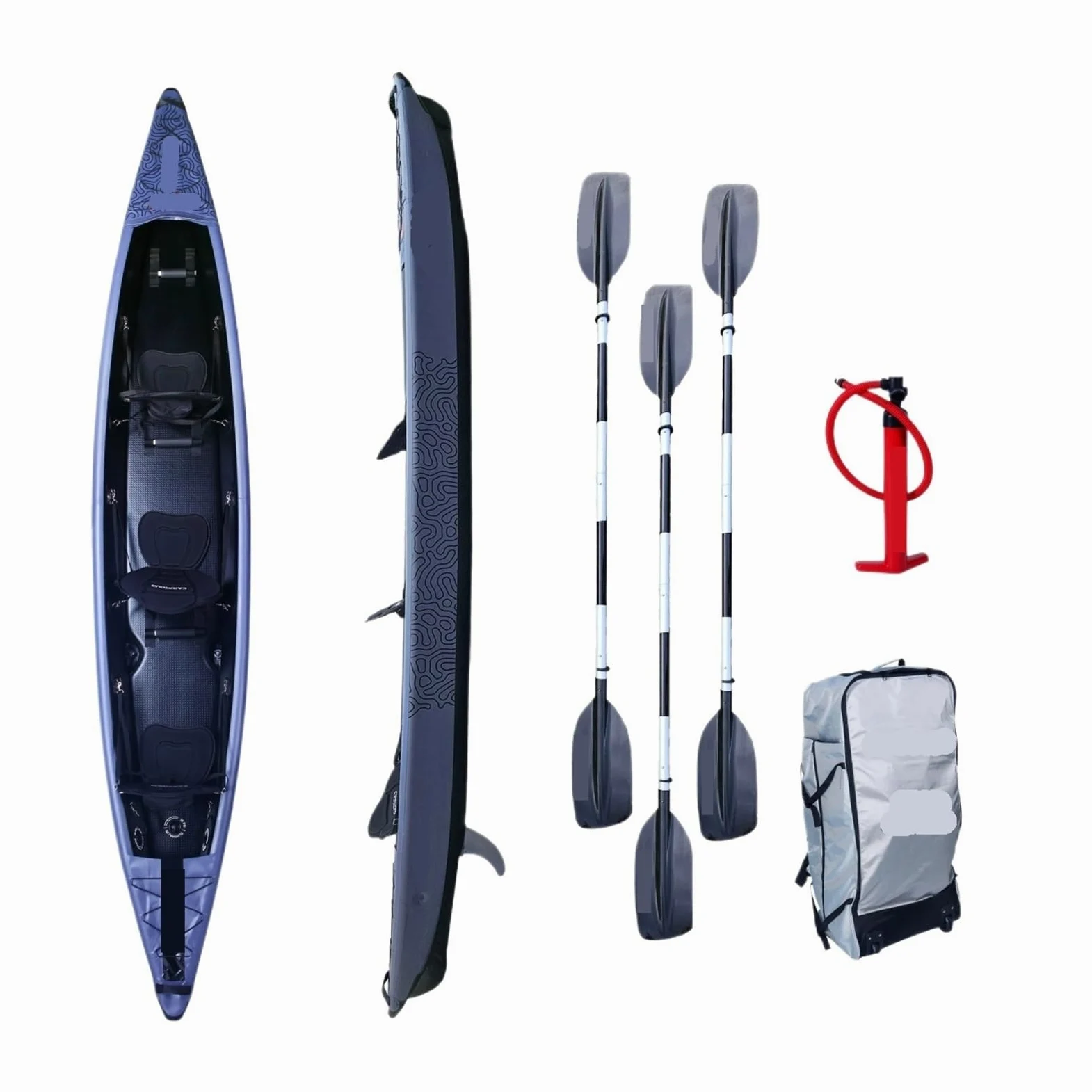 Kayak Triple Inflable de Calidad Profesional