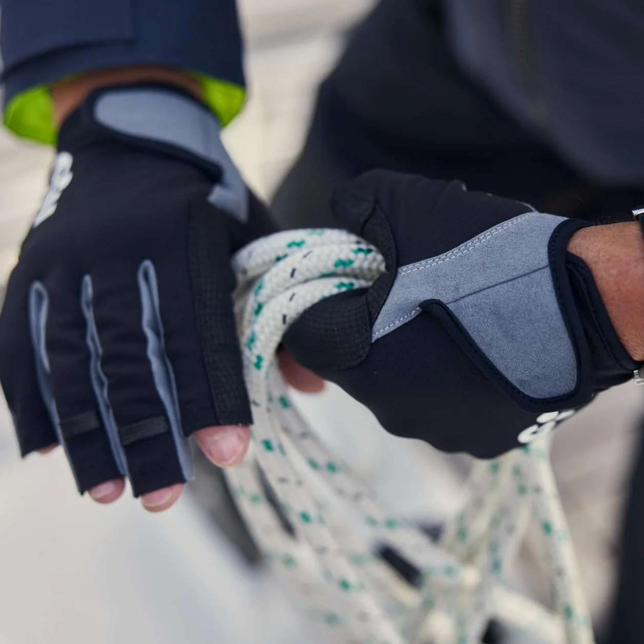Gill Guantes de Vela Ligera y de Vela Ligera para Hombre Deckhand - Negro
