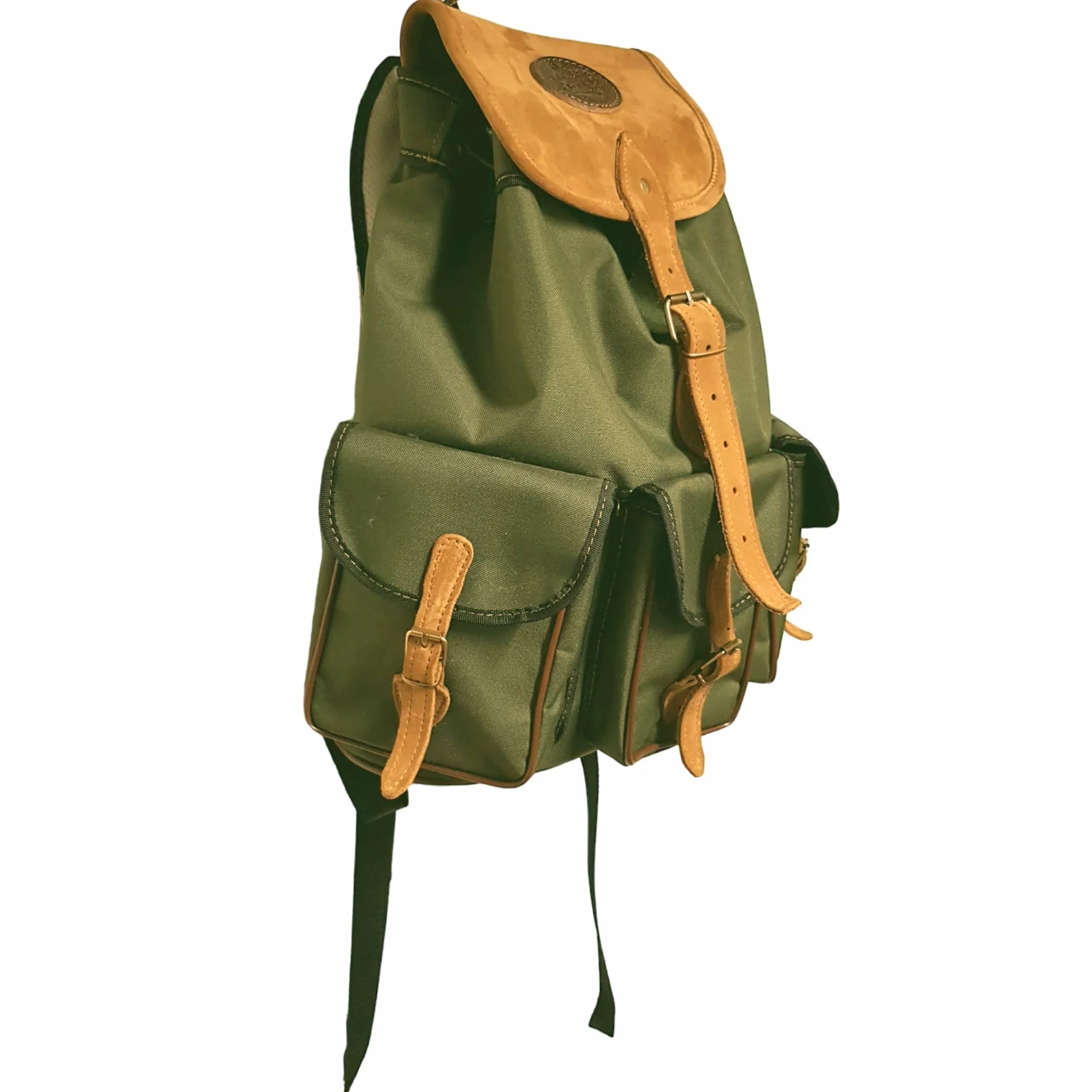 Mochila de caza, grande, fabricada en lona con 3 bolsillos