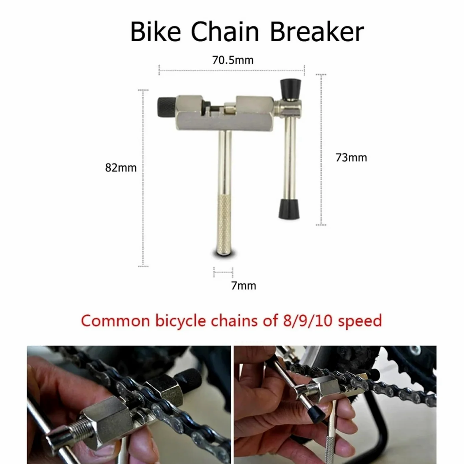 Kit De Reparación Multiherramienta For Ciclismo Al Aire Libre, Alicates De Eslabones De Cadena For Extracción De Volante, Accesorios For Mantenimiento De MTB(RepairTool-6-2)