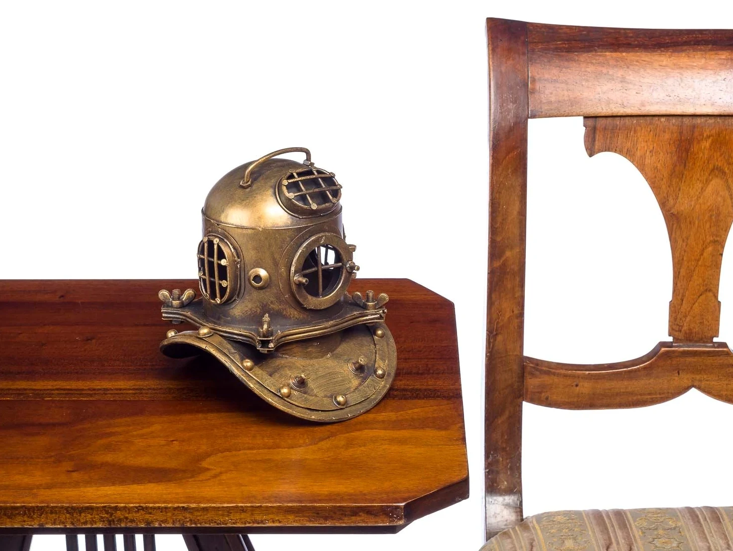 aubaho Casco de Buceo immersione subacquea Metal decoración 18cm Maritim Campana