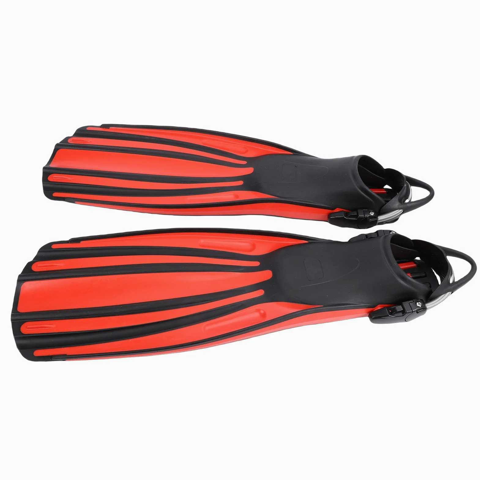 Aletas de Buceo Largas Profesionales, Aletas de Buceo TPR Ajustables para Profundo, Natación y Surf, Diseño sin Costuras para Propulsión y Eficiencia