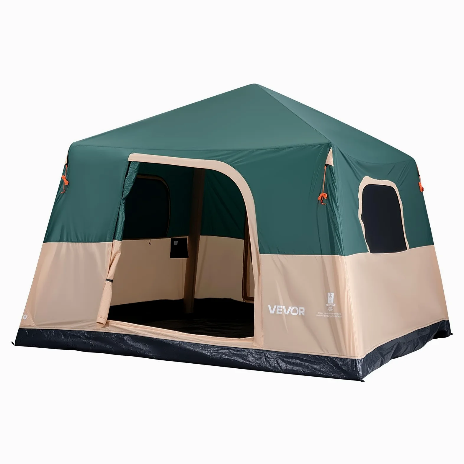 VEVOR Tienda de Campaña Inflable para 4-6 Personas, Tienda de Campaña de Inflado Automático con Batería Recargable, Impermeable y Portátil con Bolsa de Almacenamiento, para Familia Viajes Acampada