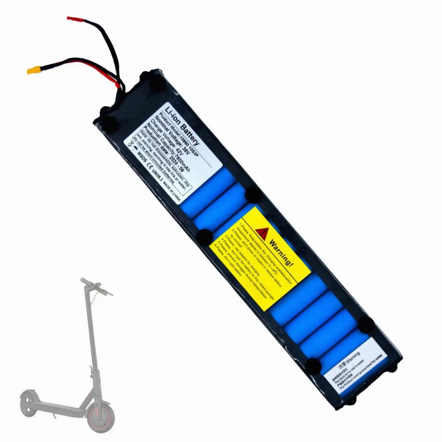 Batería De Scooter Eléctrico De 36 V 6.6AH / 7.8AH / 9.6AH Paquete De Baterías De Scooter Eléctrico M365 Batería De Iones De Litio