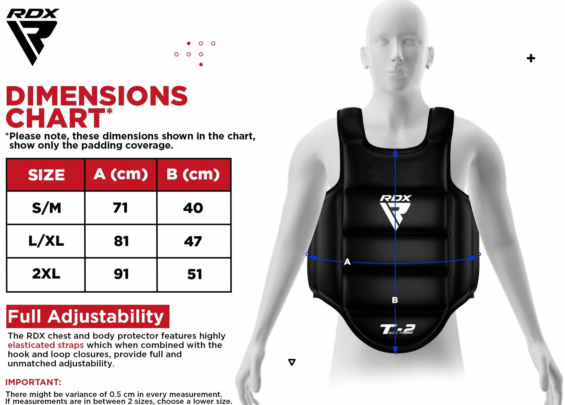 RDX Protector de Pecho TKD Protección Cuerpo MMA Boxeo Vientre Peto Taekwondo Reversible