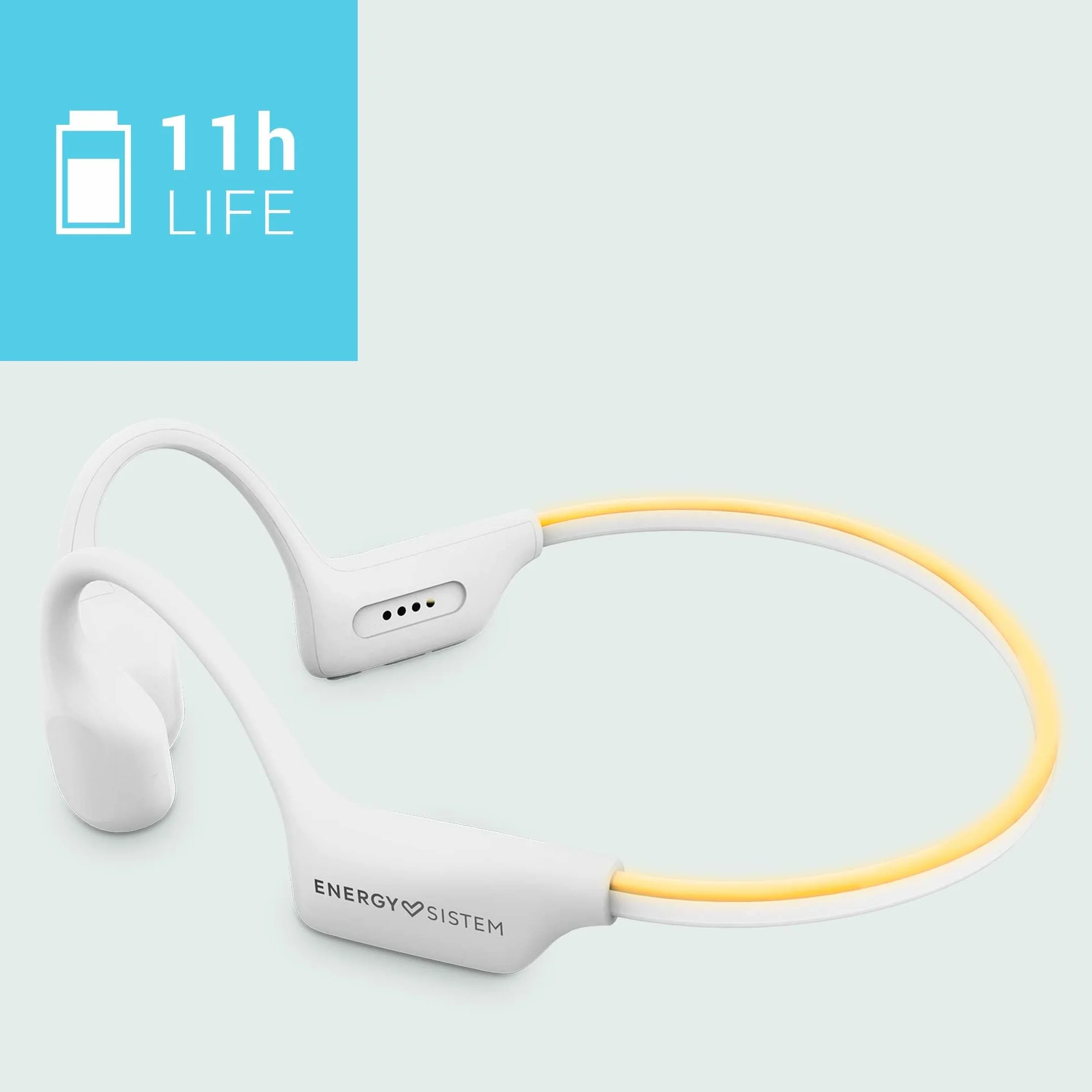 Energy Sistem AquaSport – Auriculares Bluetooth (Bluetooth 5.4, 11 Horas de batería, micrófono, Reproductor MP3, Sumergible)