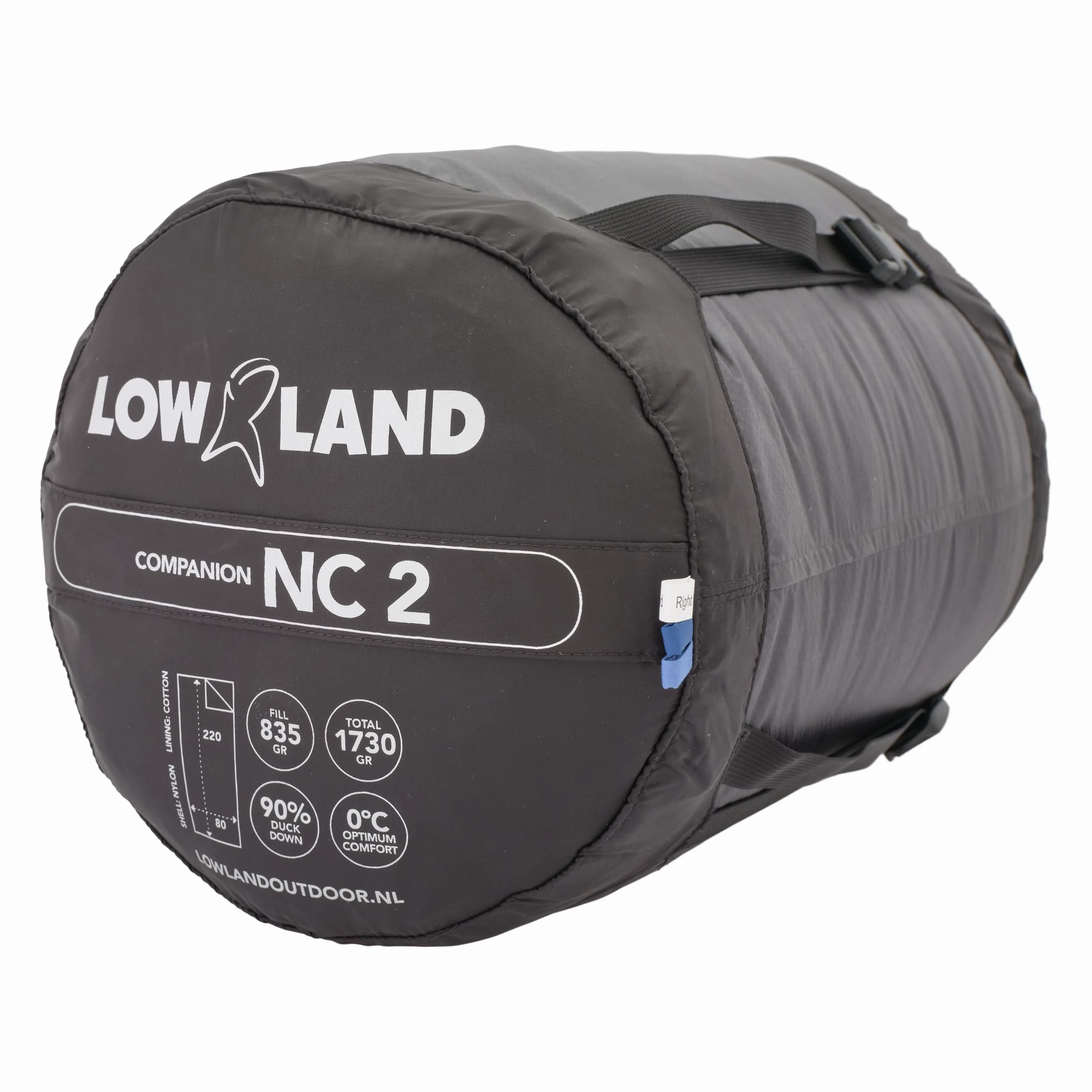 Lowland Outdoor Companion NC 2 - Saco de Dormir (220 x 80 cm), Color Azul
