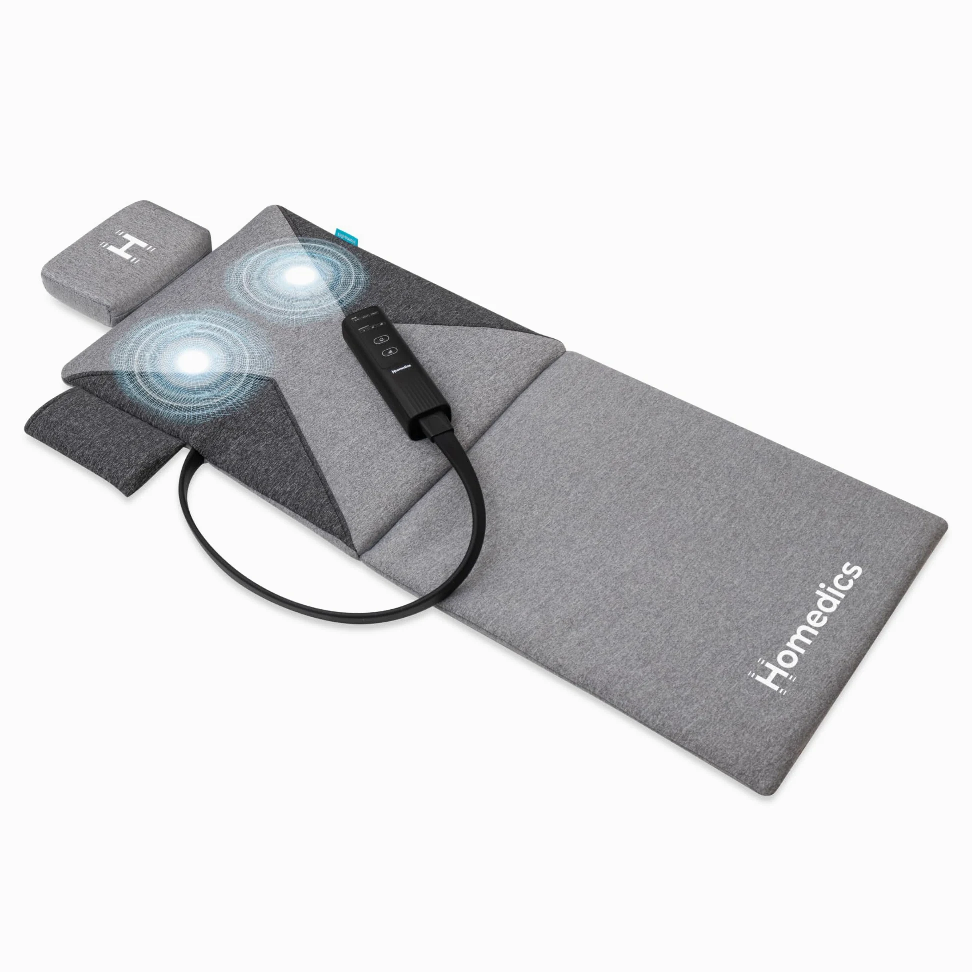 Homedics Stretch Mat - Full Body Stretching Mat with Adjustable Programs, Portable & Foldable Exercise Fitness Mats, Ideal for Home Gym, Yoga or Pilates - with Head Pillow for Enhanced Comfort