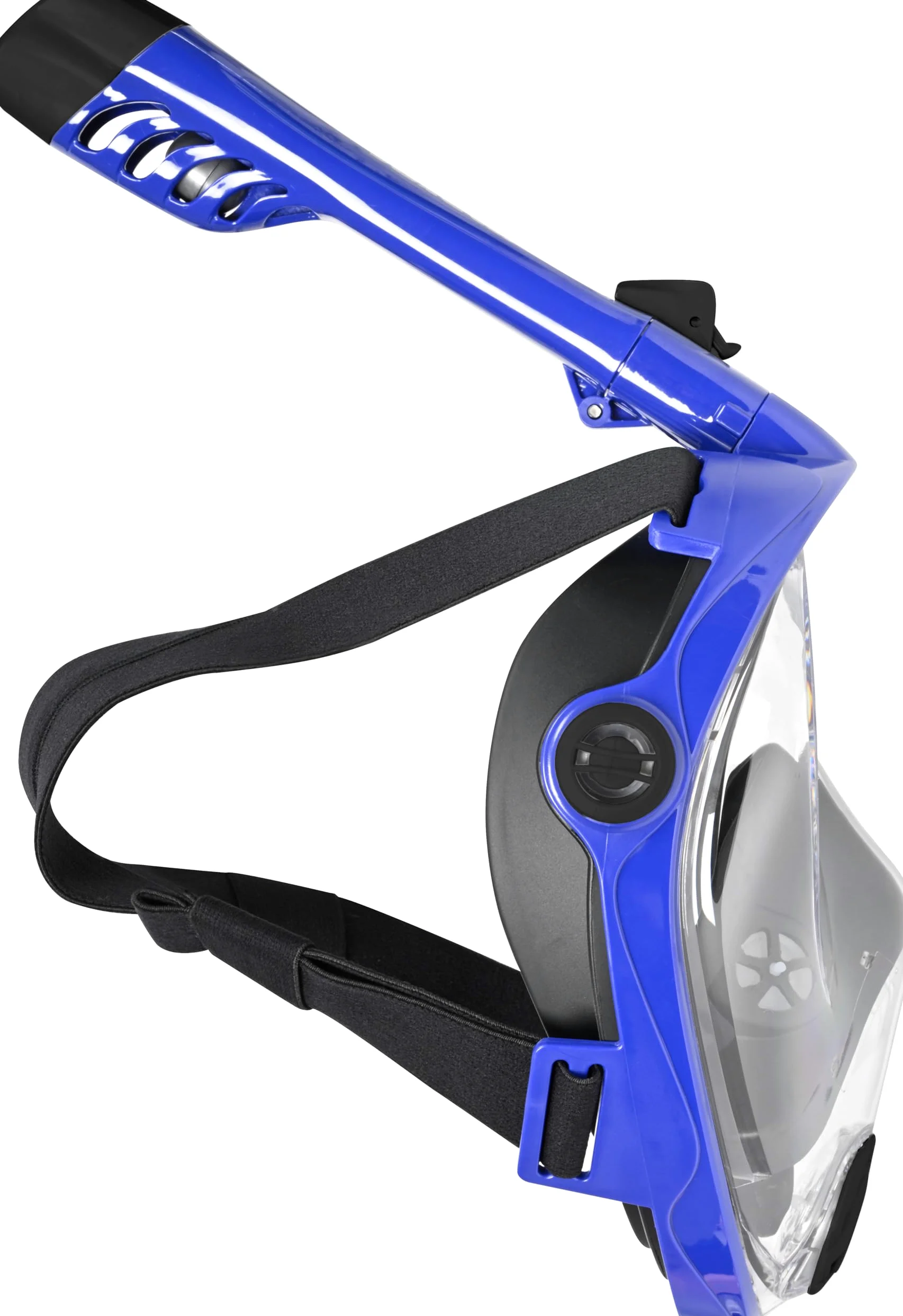 Mares Aquazone Full Face Mask - Masque Intégral Snorkeling Adulte, Jupe Silicone, Tuba Repliable, 3 Tailles