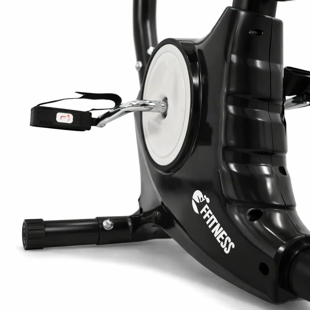Bicicleta estática de cámara para adelgazar y tonificar glúteos y piernas, resistencia ajustable sensores cardiovasculares pantalla LCD sillín ajustable entrenamiento fitness