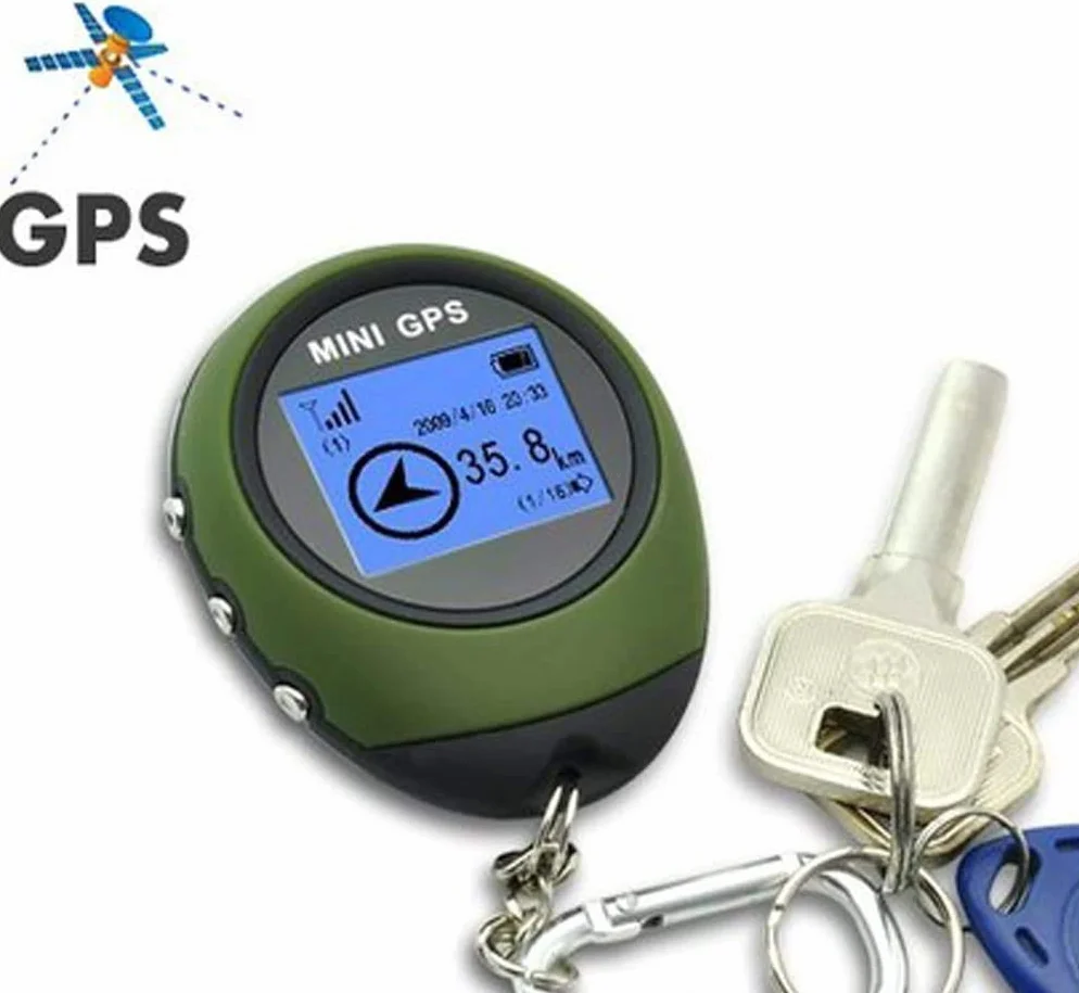 Winterworm - Llavero GPS portátil, tamaño reducido, dispositivo geolocalizador ideal para ciclismo, senderismo, excursiones en la naturaleza y «geocaching»