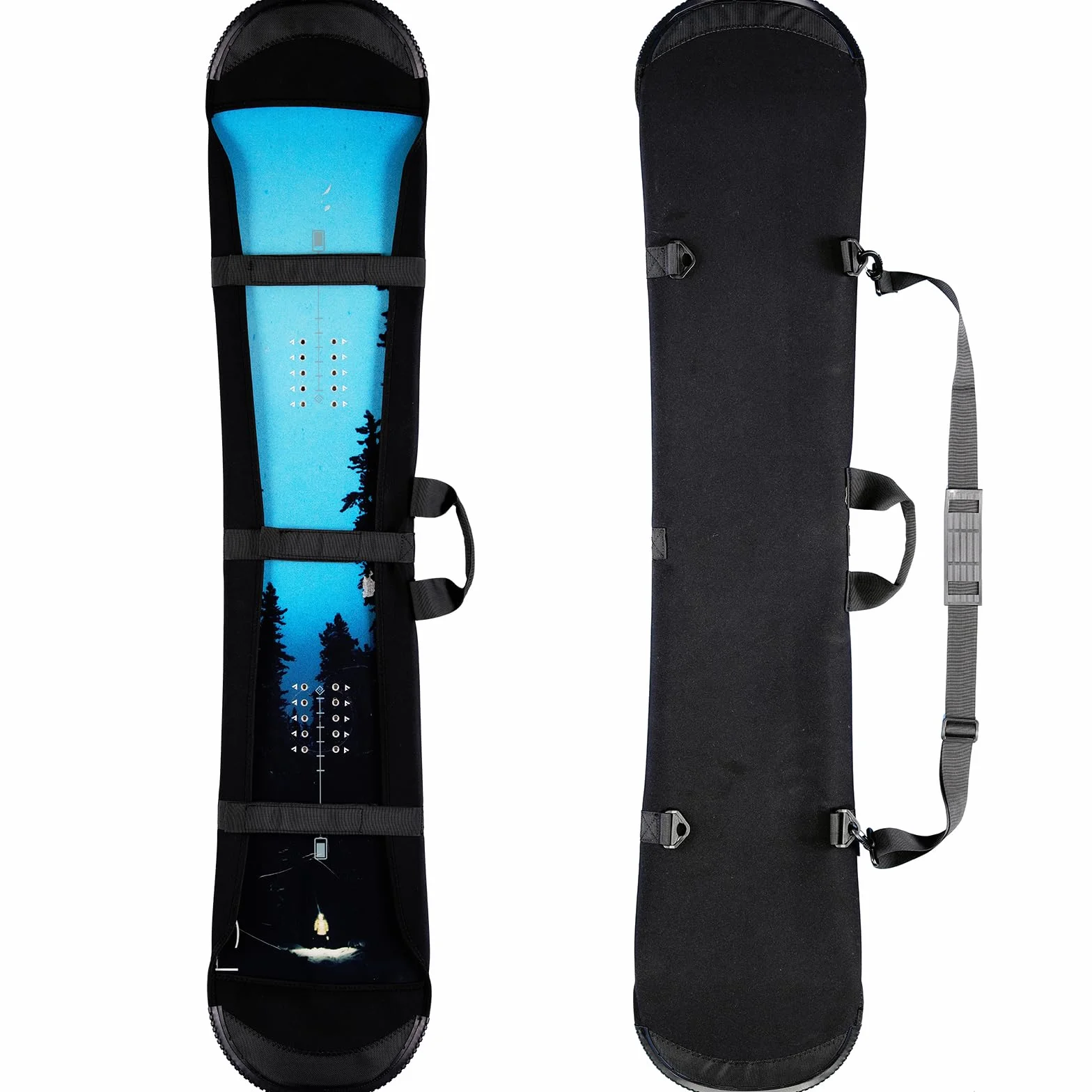 Funda para snowboard, bolsa de snowboard ajustable suave con correa para el hombro con ribete
