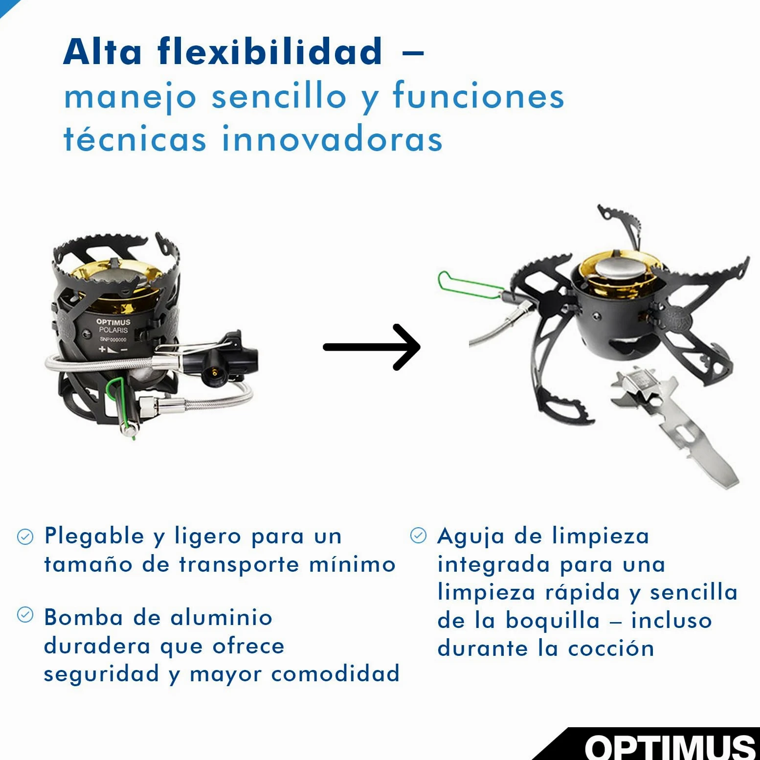 OPTIMUS Polaris Hornillo, Unisex Adulto