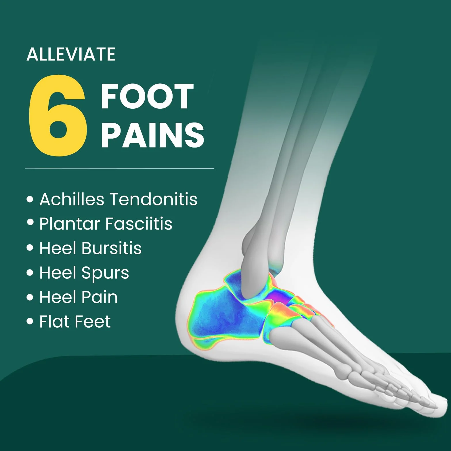 Welnove Almohadilla de talón para aliviar el dolor, Plantilla para Fascitis plantar, Mujeres 37,5-41, Hombres 37-39, 0,6-1 pulgadas, 2 pares