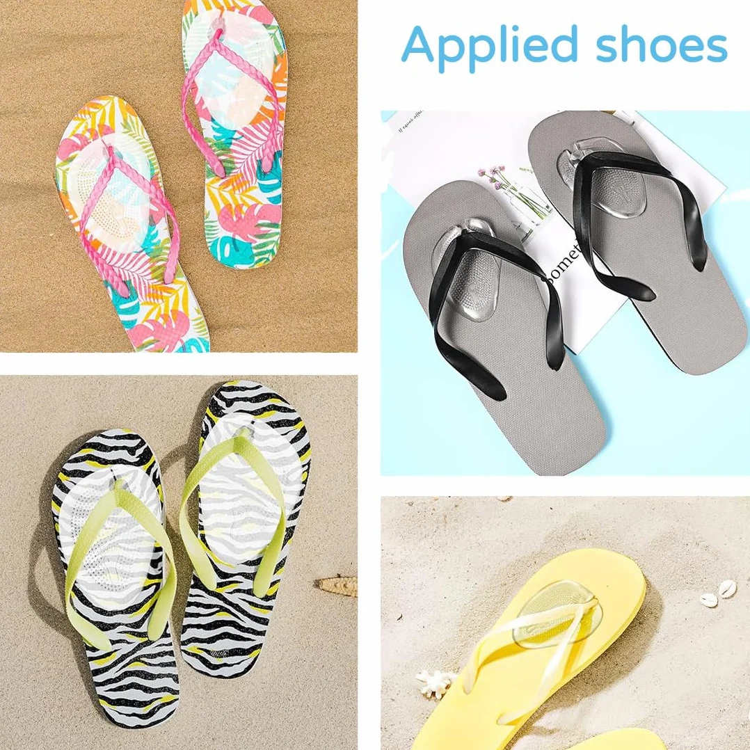 Almohadilla para Sandalia de Silicona Transparente, Separador de Dedos Unisex
