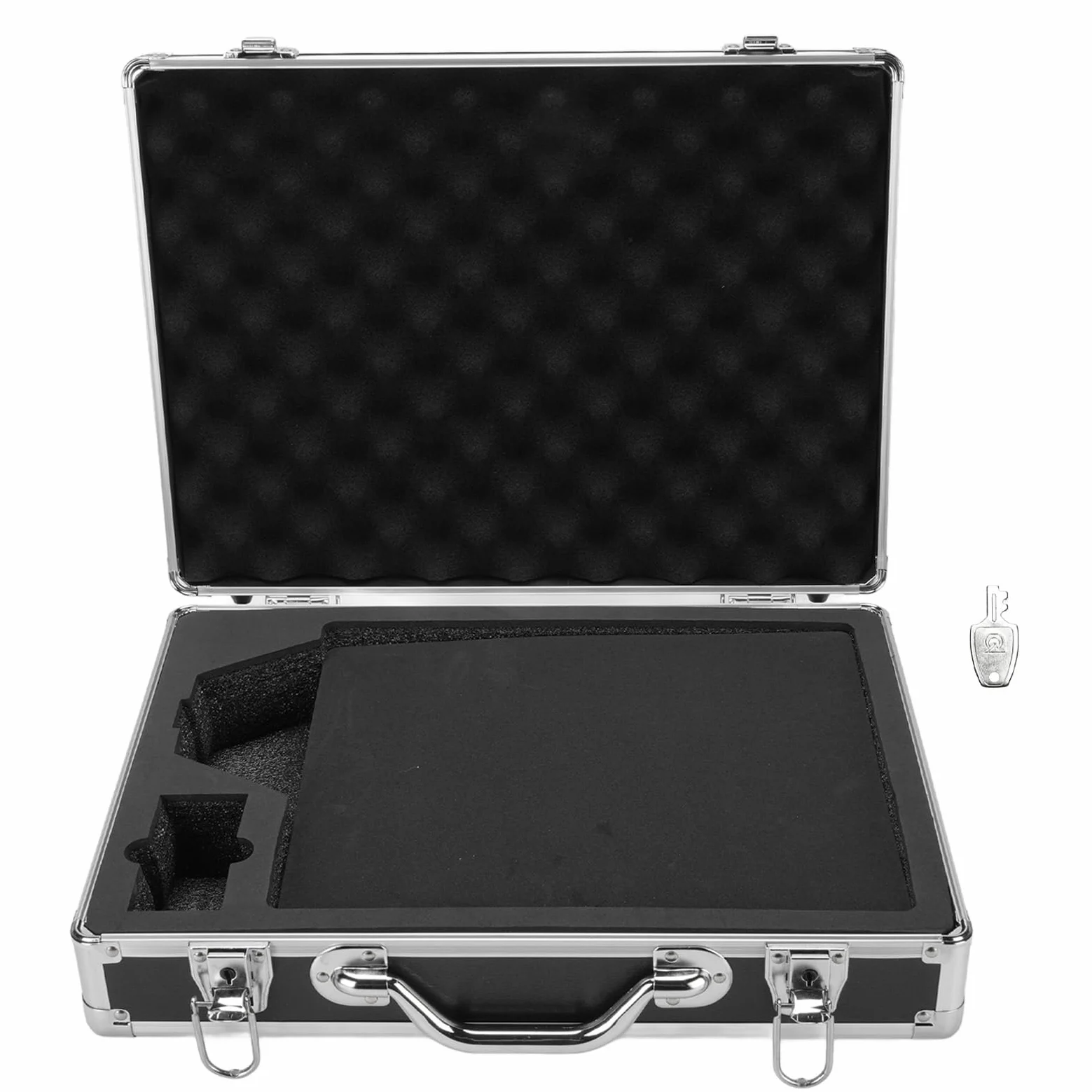 ViaGasaFamido Estuche de Transporte Rígido para Mini Kit de Platos, Maleta de Almacenamiento a Prueba de Agua IP67 de Aleación de Aluminio para Equipos de Antena de Viaje