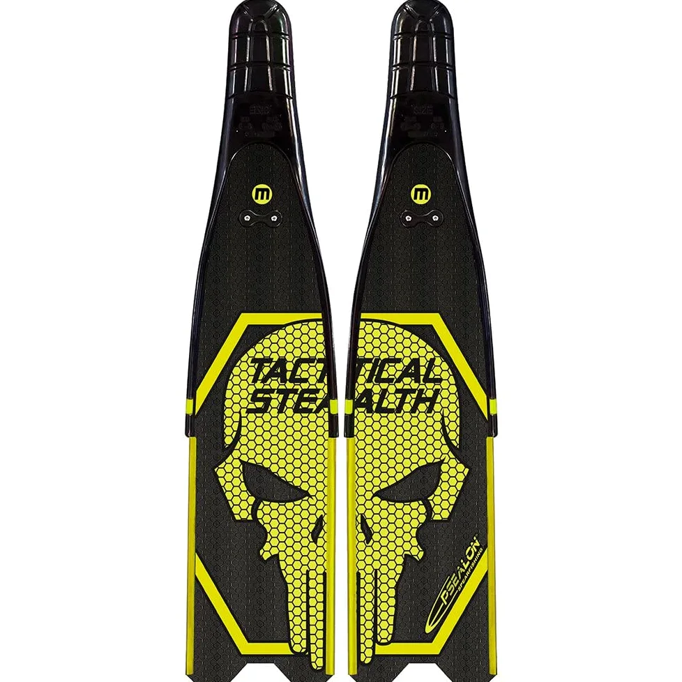 EPSEALON - Aletas Tactical Stealth - Dureza suave - 100% carbono calidad "Mitsubishi Chemical Carbon Fiber & Composites"