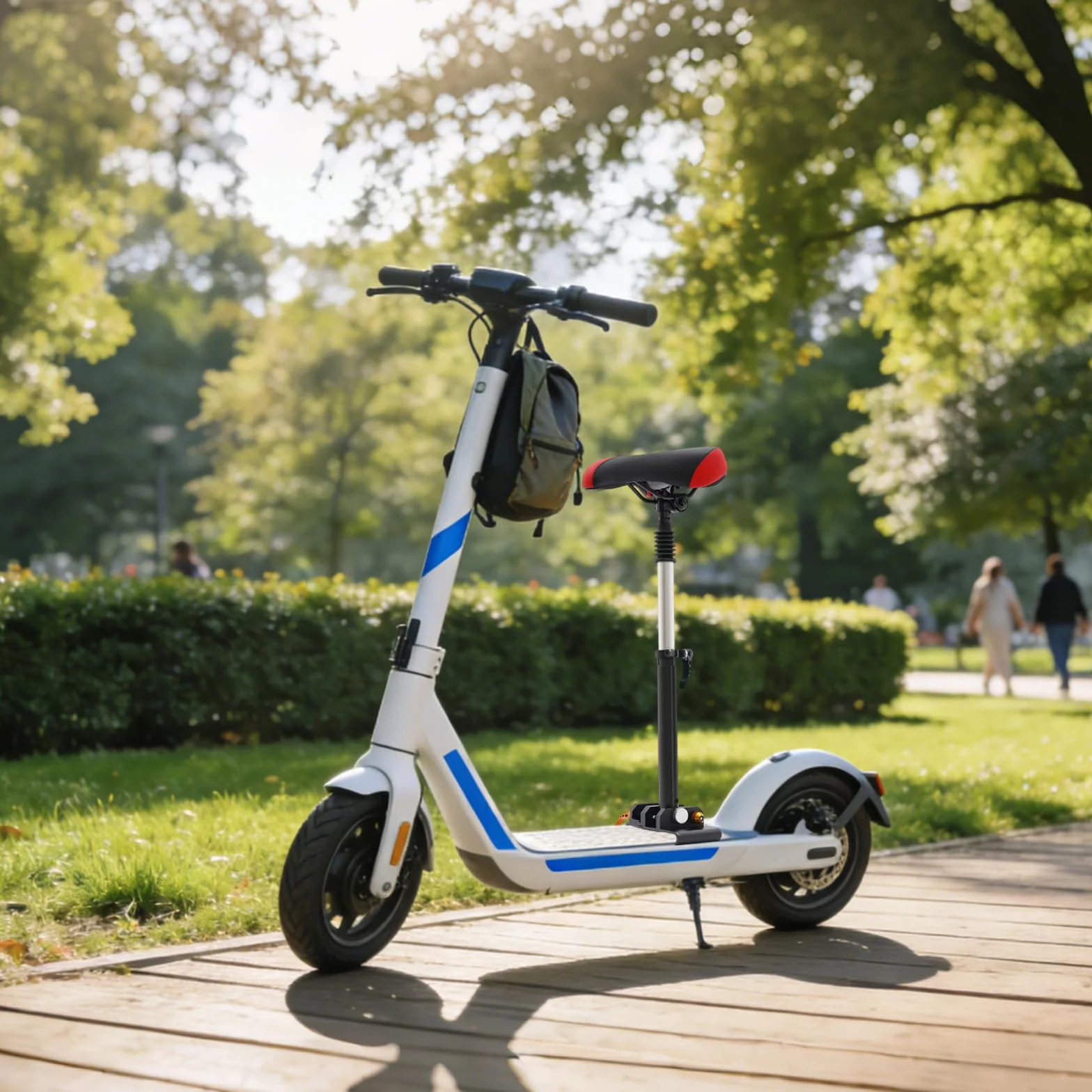 Sillín universal plegable para patinete eléctrico ajuste altura 40-60 cm transpirable poliuretano