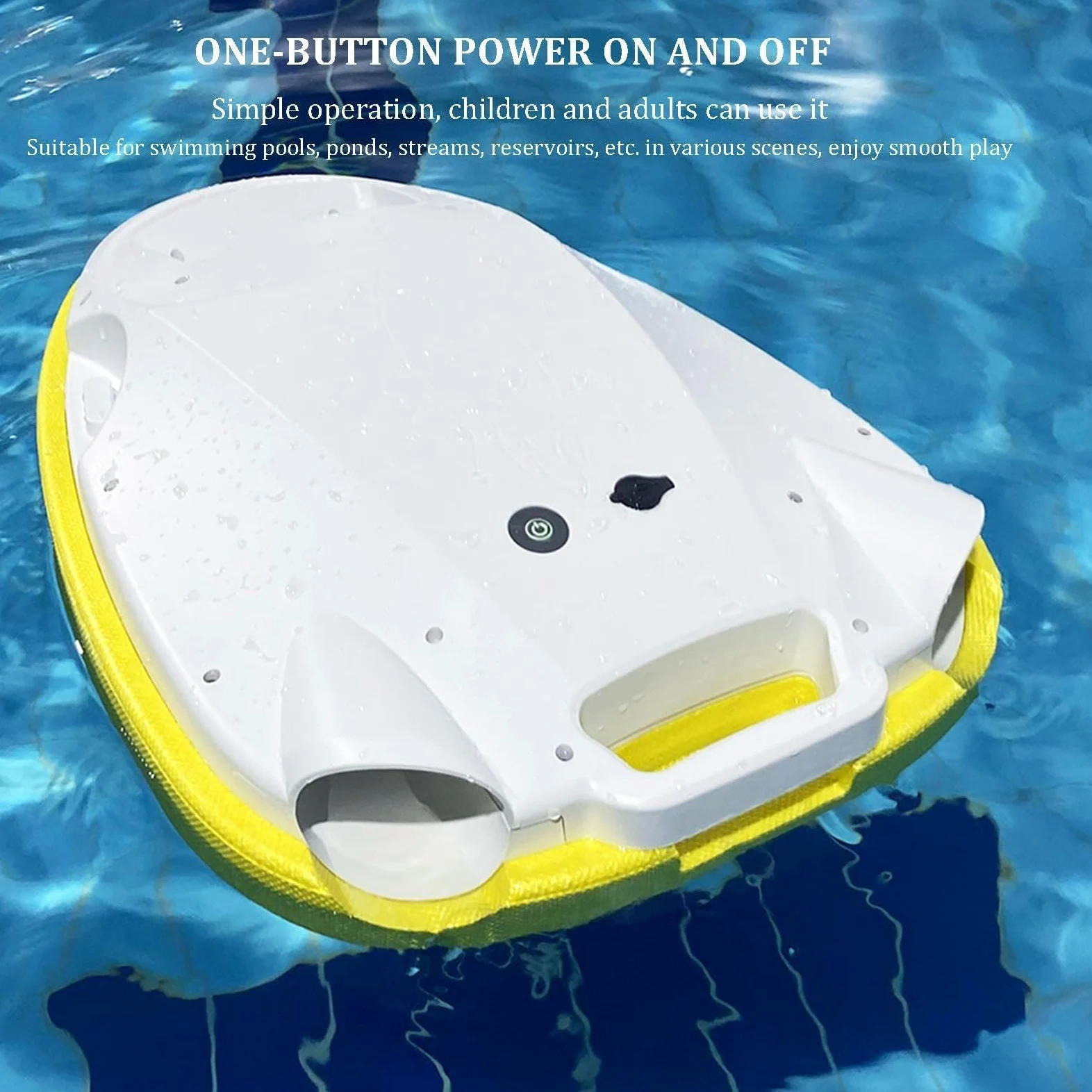 Scooter Acuático Portátil, Scooter Eléctrico Subacuático De 300W con Capacidad De Carga De 80 kg, Tabla Flotante Eléctrica De 6000mAh para Deportes Acuáticos, Piscinas, Buceo Y Snorkel