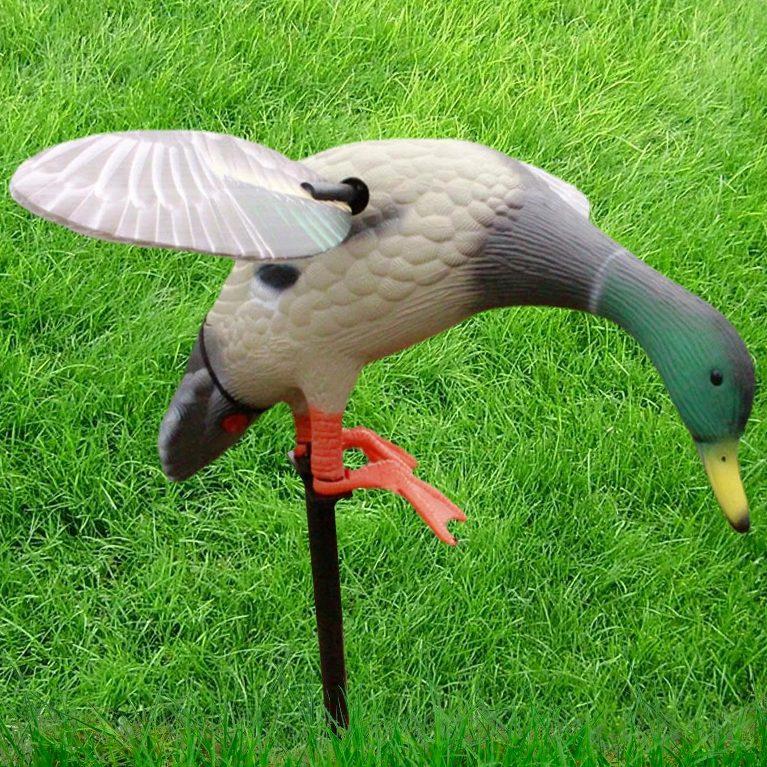 Señuelo eléctrico – Spinnings Wing Mallard, señuelo de Caza | motorizado, señuelo de aves acuáticas controlado a distancia, señuelo alimentado por pilas para caza, señuelo flotant