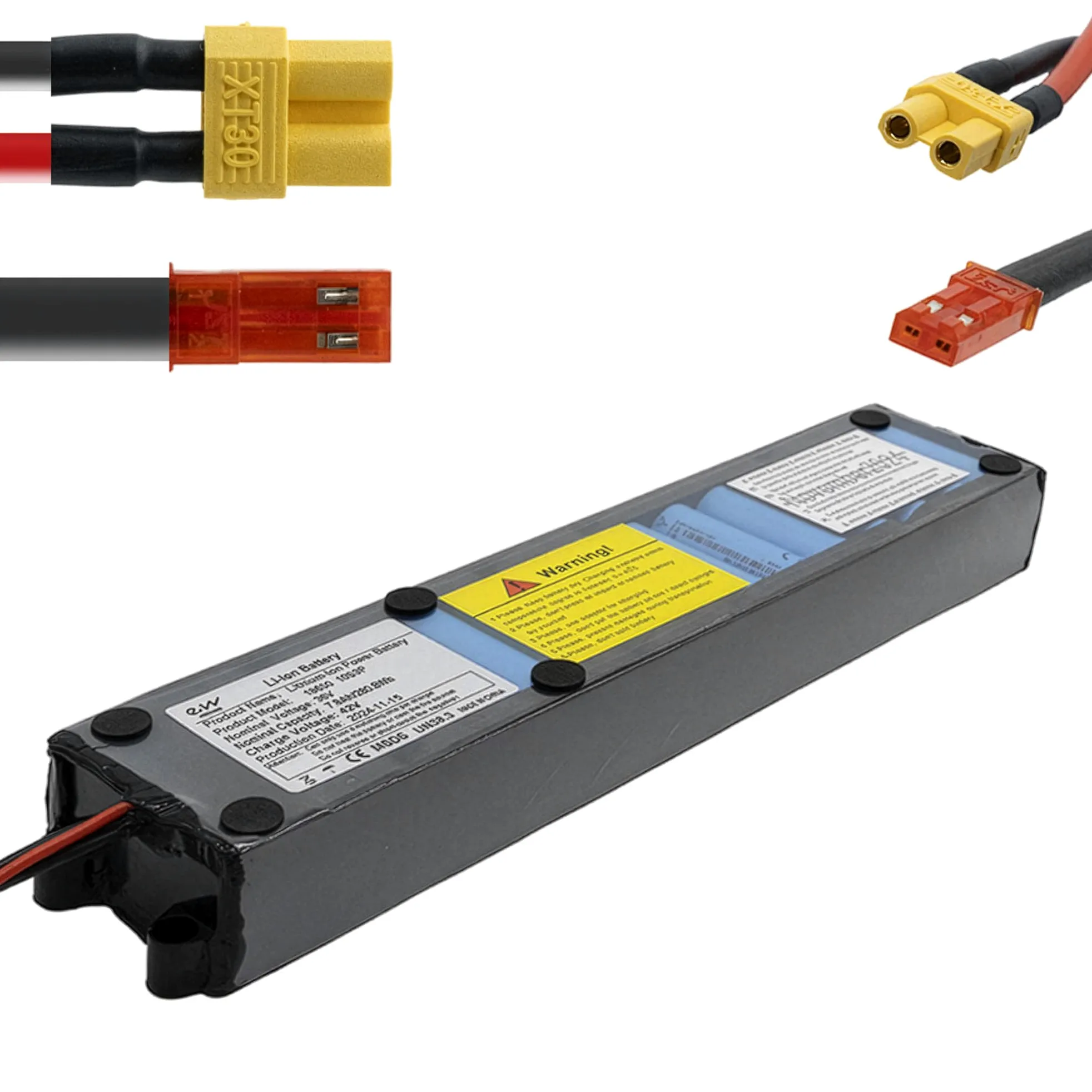 Batería 36v 7,8 A/h con Conectores XT30 y JST [Ewheel]