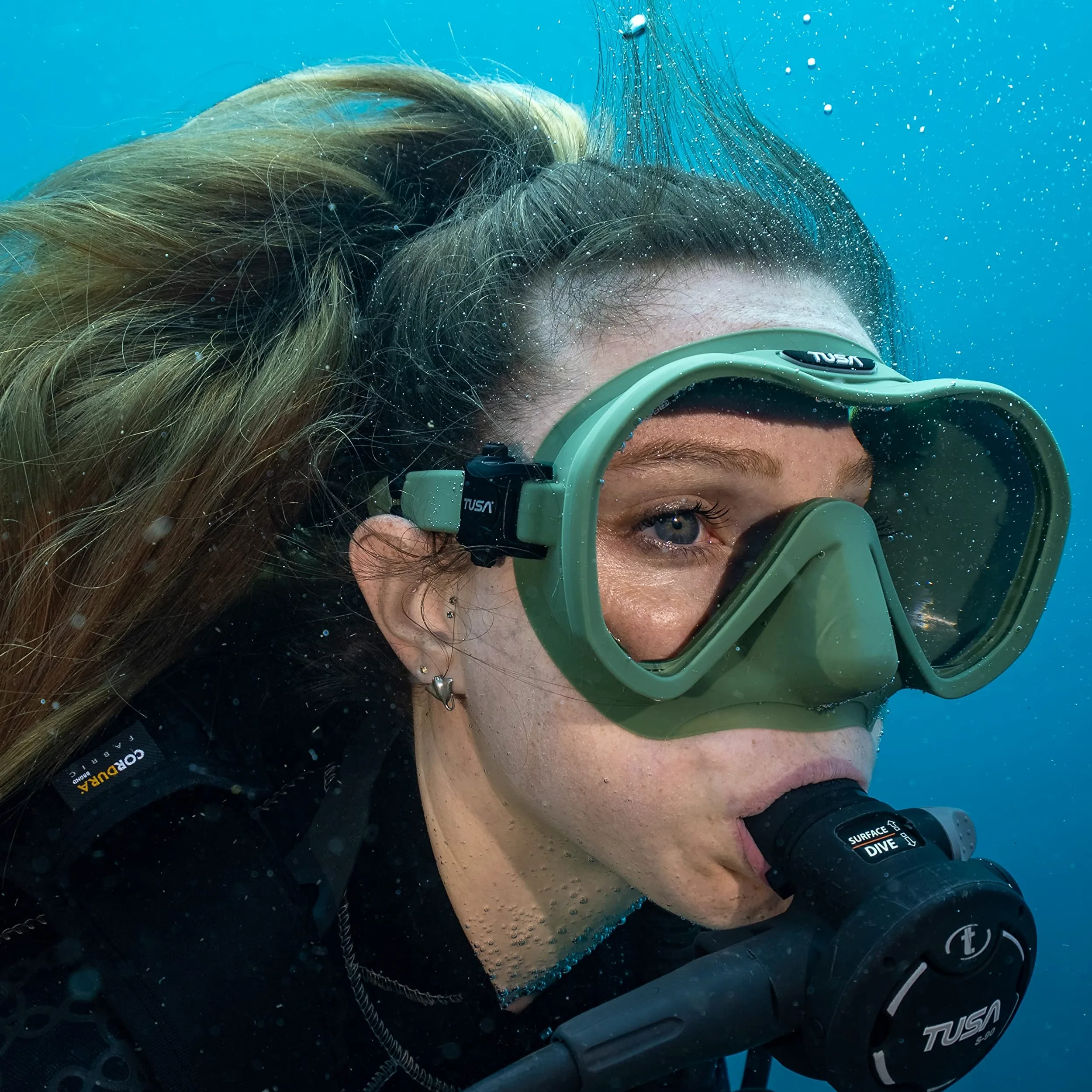 TUSA M-1010S Zensee Pro - Máscara de buceo, color plomizo