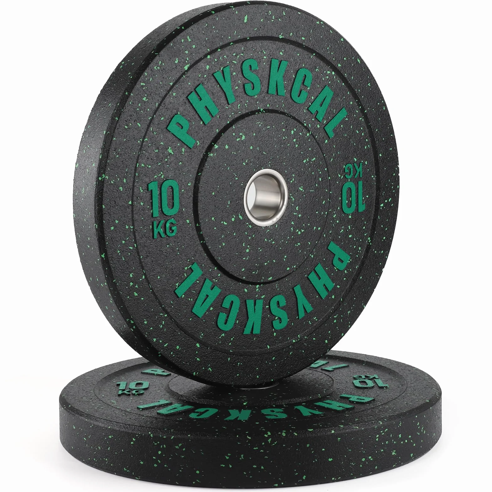 PhysKcal Discos olímpicos de Hi-Temp goma | Ø 50 mm discos de pesas para WOD, halterofilia y powerlifting | Ruido e impacto controlados| 5-25 kg