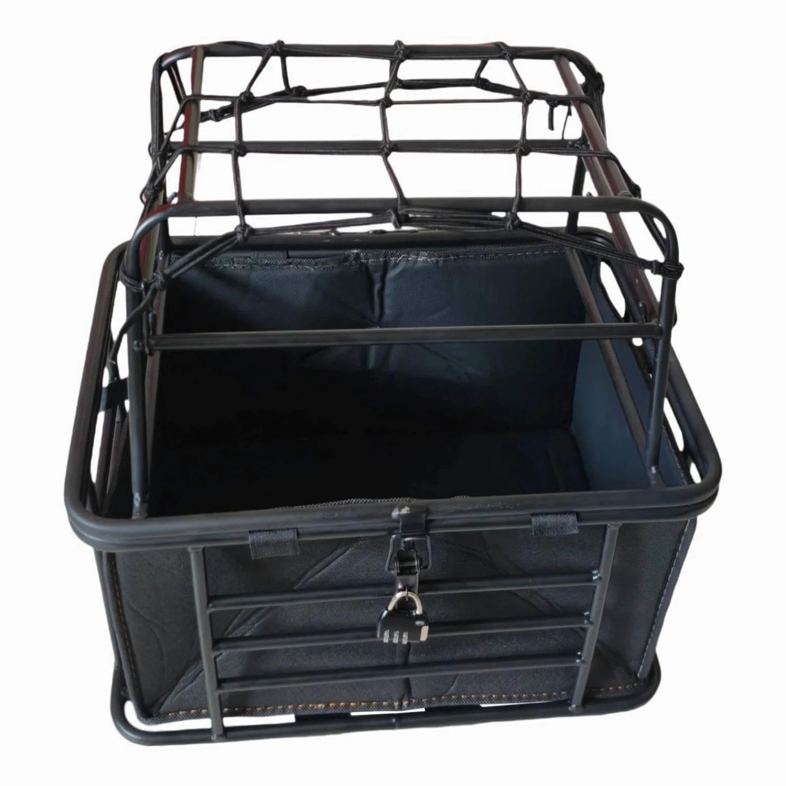 LOVIVER Cesta para Perros para Bicicleta con Organizador Cubierta. Cesta Estable para Perros en Bicicleta, Ideal para desplazamientos Diarios,