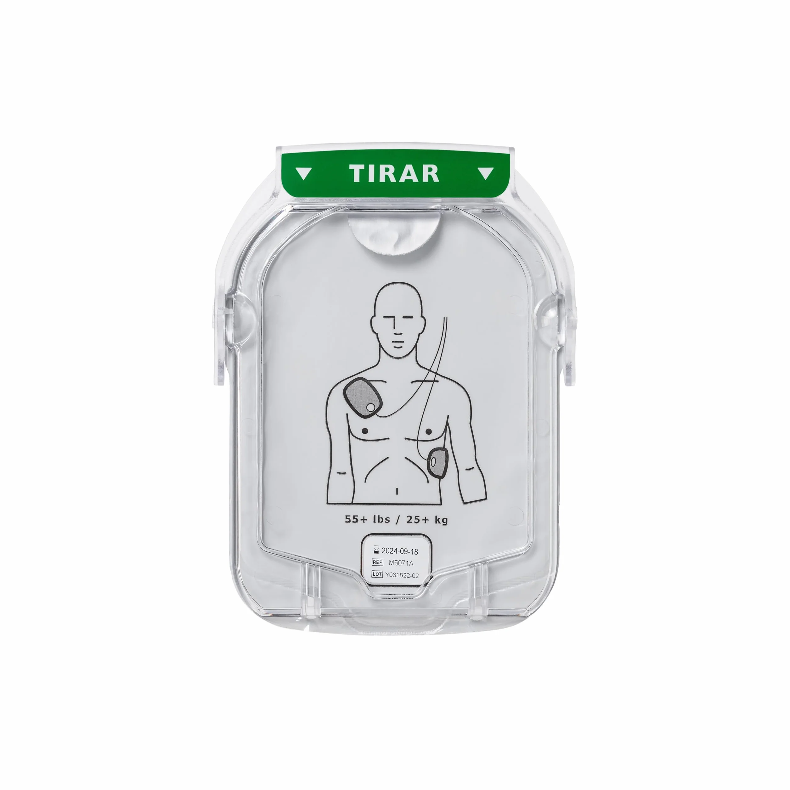 Philips HeartStart HS1 Desfibrilador Cartucho Electrodos SMART Adultos M5071A