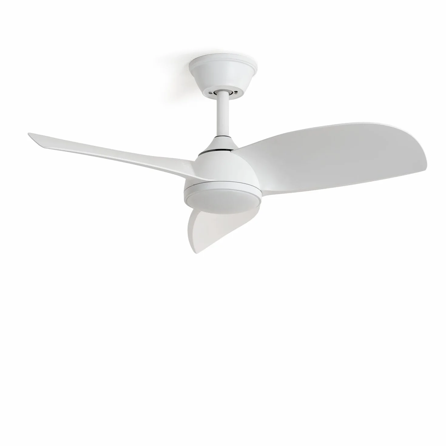 LEDKIA LIGHTING Ventilador de Techo Poros Evo Blanco 90 cm LED CCT Motor DC 30W 6 Velocidades Mando