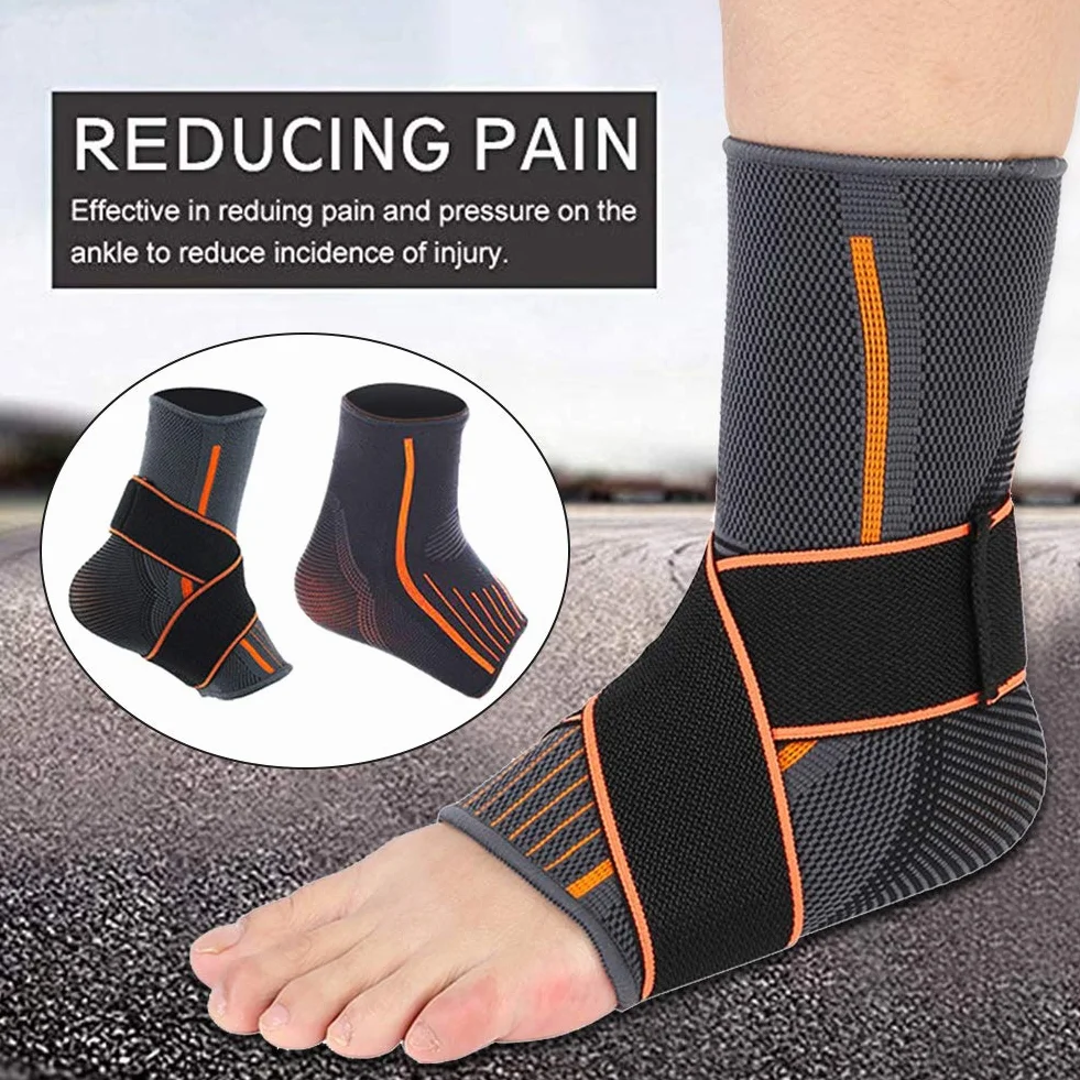 Semme Tobillera Calcetín Fascitis Plantar Compresión de Tobillo Esguince Deportiva con Soporte de Protector de Tobillos para Fitness y Alivio de Dolor de Hinchazón Tendinitis (Mujer)