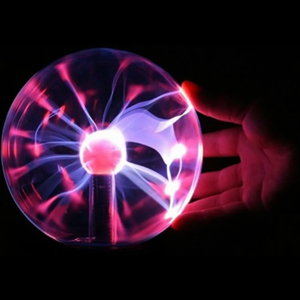 DELIPOP Plasma Ball 6 Pulgadas Sensible al Tacto Lámpara Mágica 220V Luz Roja