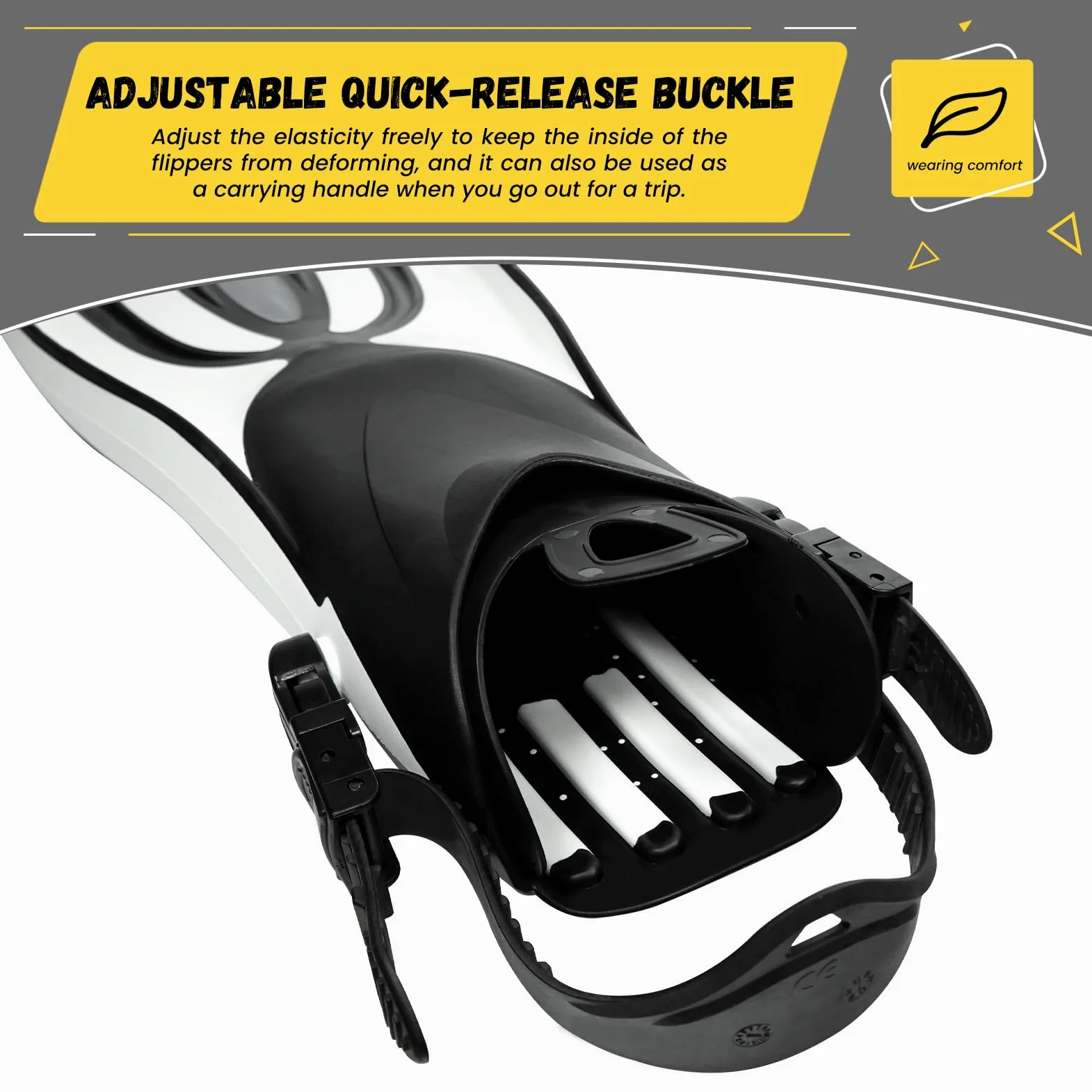 TUDIVING Equipo de Snorkel portátil para Adultos, máscara de Buceo, Snorkel y Aletas de Buceo, Juego de Tres Piezas, Equipo de Snorkel de tamaño de Viaje para Nadar, Hacer Snorkel y bucear