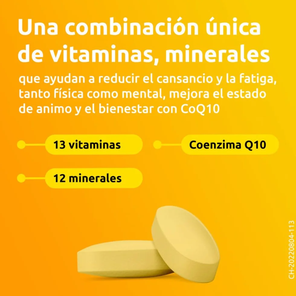 Supradyn Energy Multivitamínico 30 Comprimidos, 13 Vitaminas, 9 Minerales y Coenzima Q10