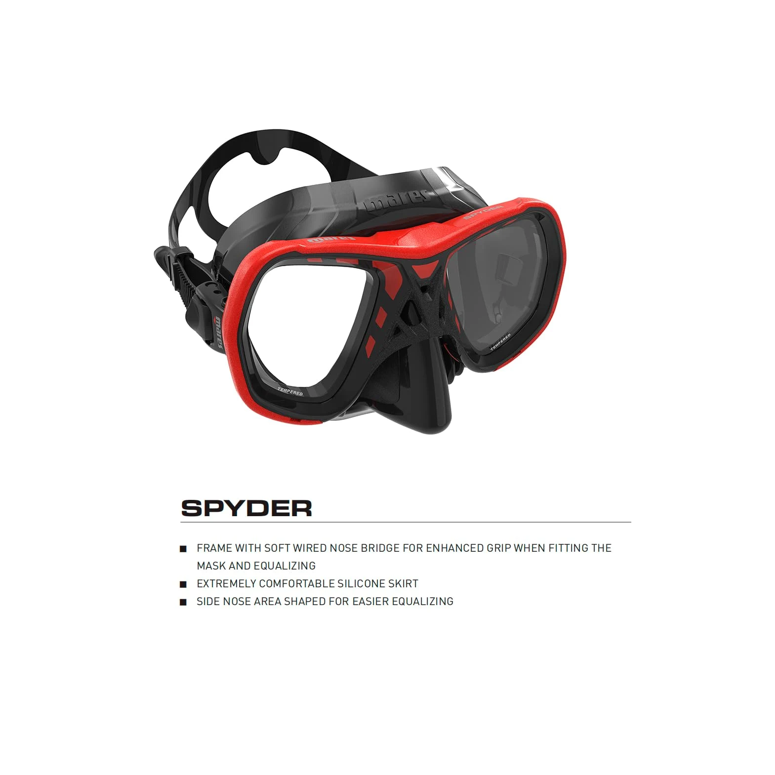 Mares Spyder Mascara de Buceo, Unisex Adulto