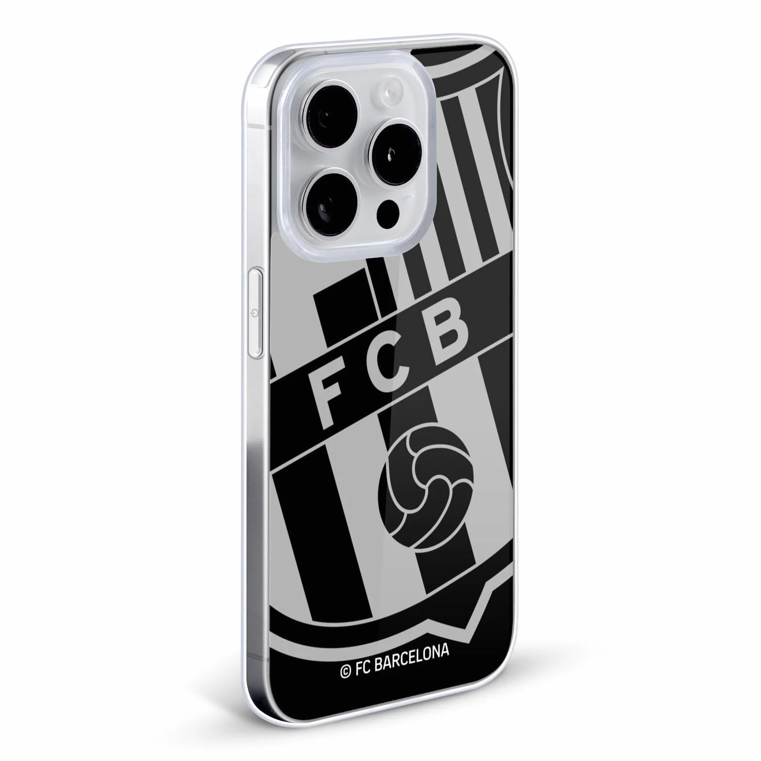 Head Case Designs Licenciado Oficialmente FC Barcelona De Gran tamaño 2017/18 Crest Caso Funda de Gel Suave Compatible con Apple iPhone 14 Pro