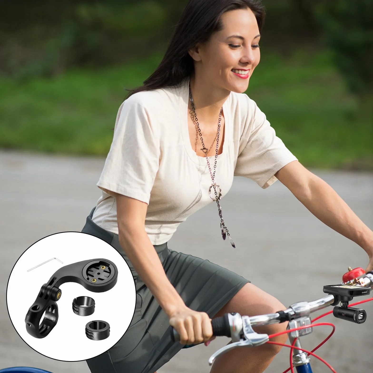 Soporte de Bicicleta para Garmin Edge Explore 2 para Garmin Edge 530 540 520 510 500 800 810 820 830 840 200 130 20 25 1000 1030 1040 Plus XOSS G/G+ GPS Ciclismo (Estilo 2)
