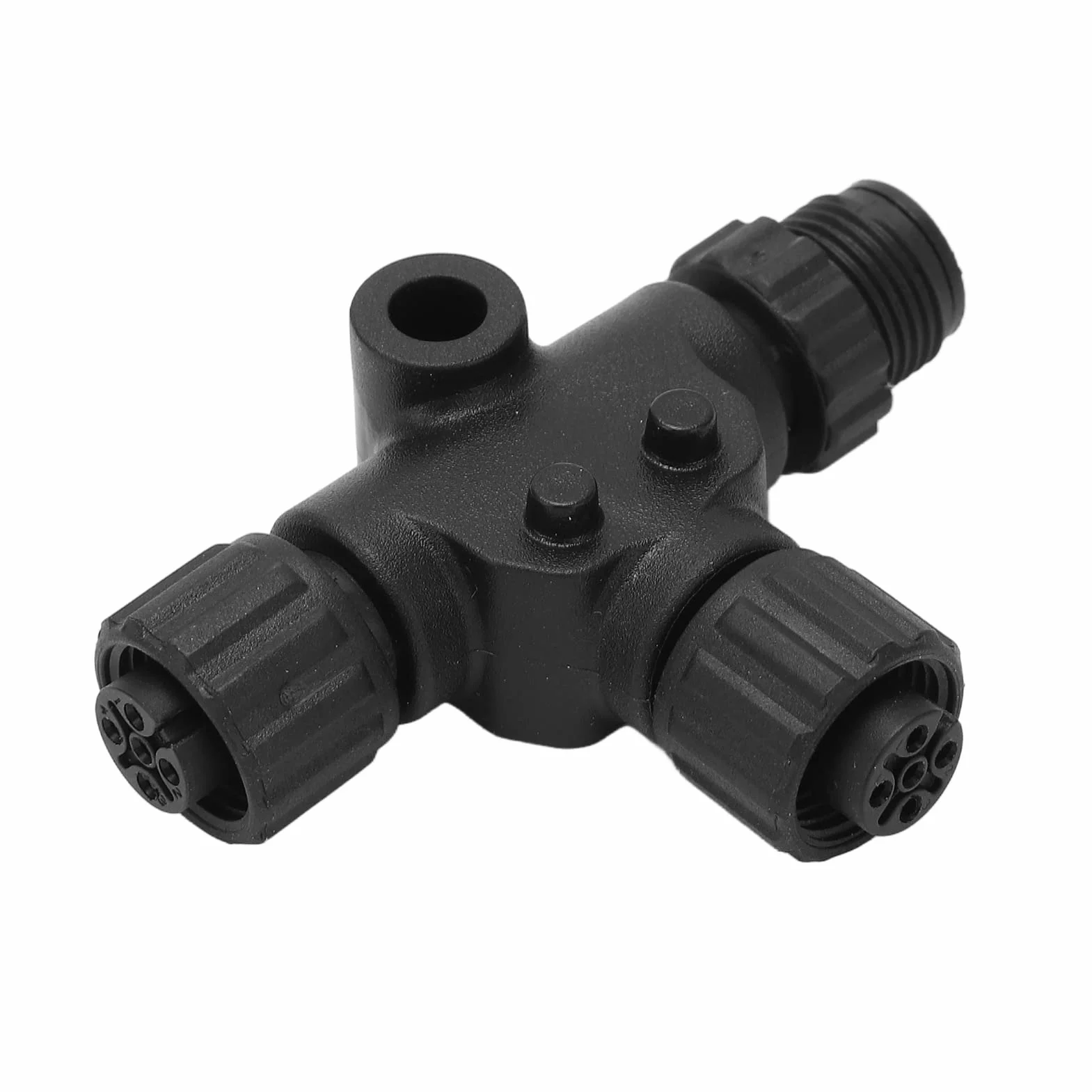 Cable de Bajada NMEA 2000, Cable de Bajada M12 de 0,5 M y 5 Pines con Conector en T, Cable de Extensión de Red NMEA 2000 para Redes Lowrance Networks Simrad