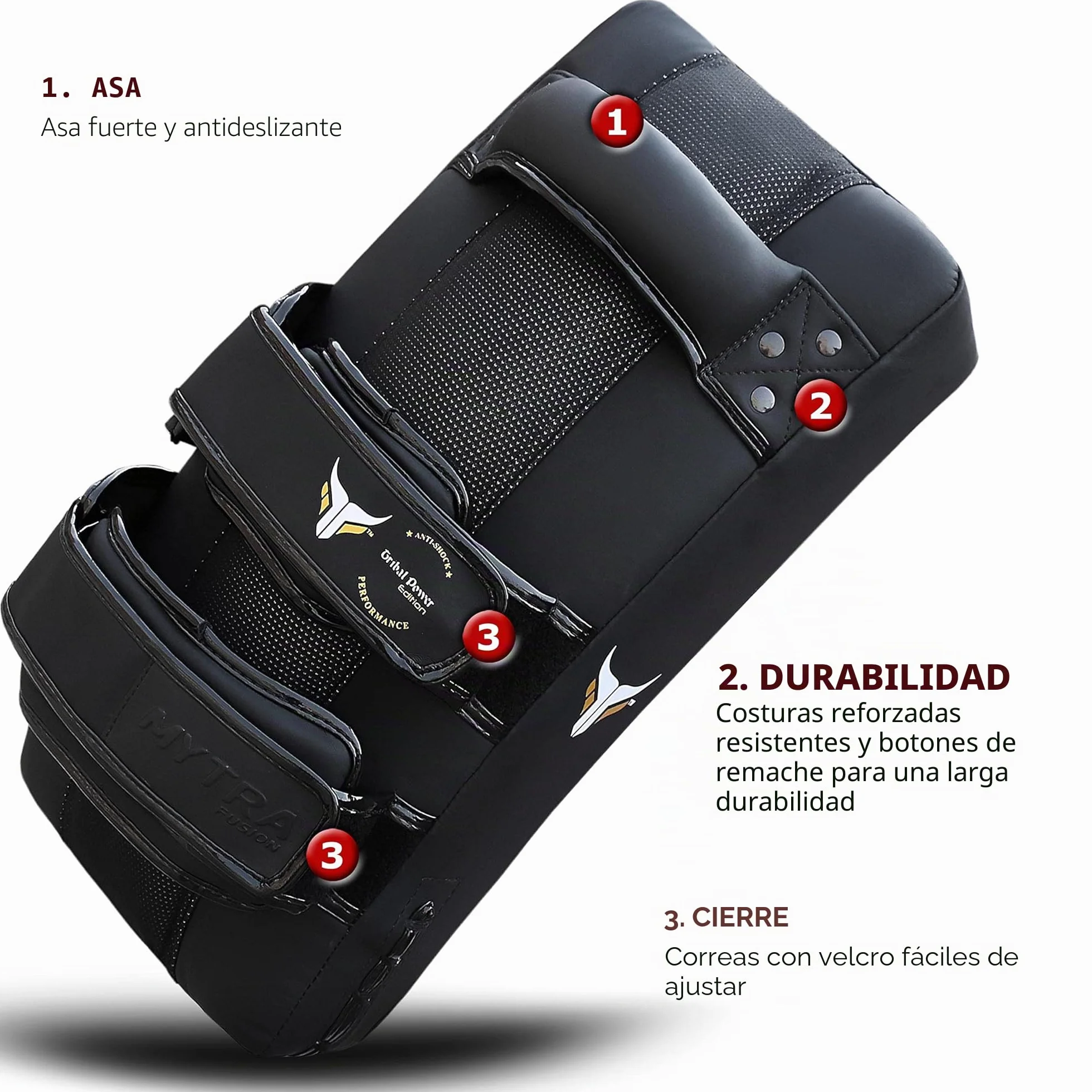 Mytra Fusion paos Muay Thai Curved paos Patadas MMA, Kickboxing, Artes Marciales, Karate Puñetazos Boxeo Entrenamiento Pads