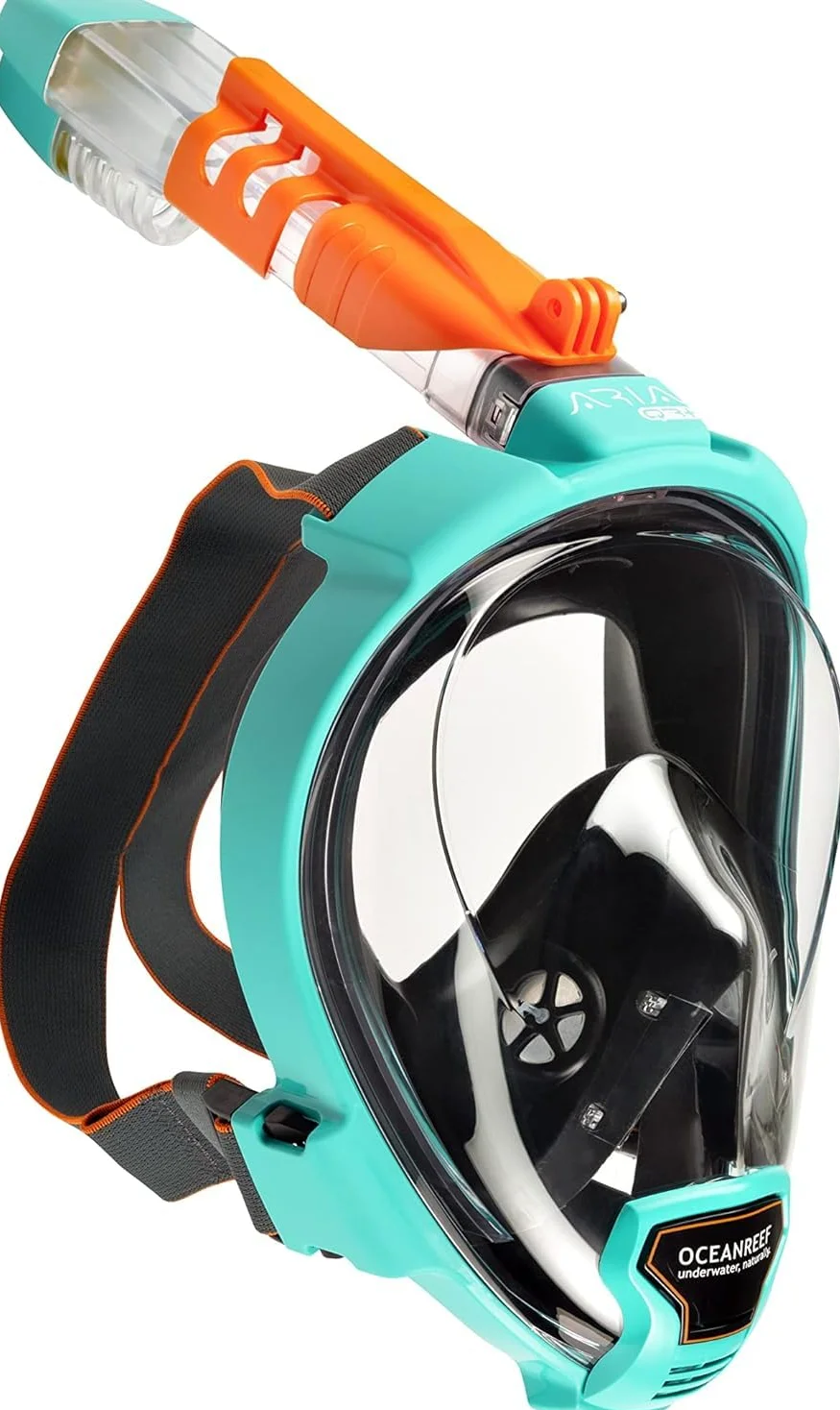 OCEAN REEF - Máscara Facial Completa Aria QR+ para Snorkeling - Visión Subacuática de 180 Grados y Mecanismo Quick Release
