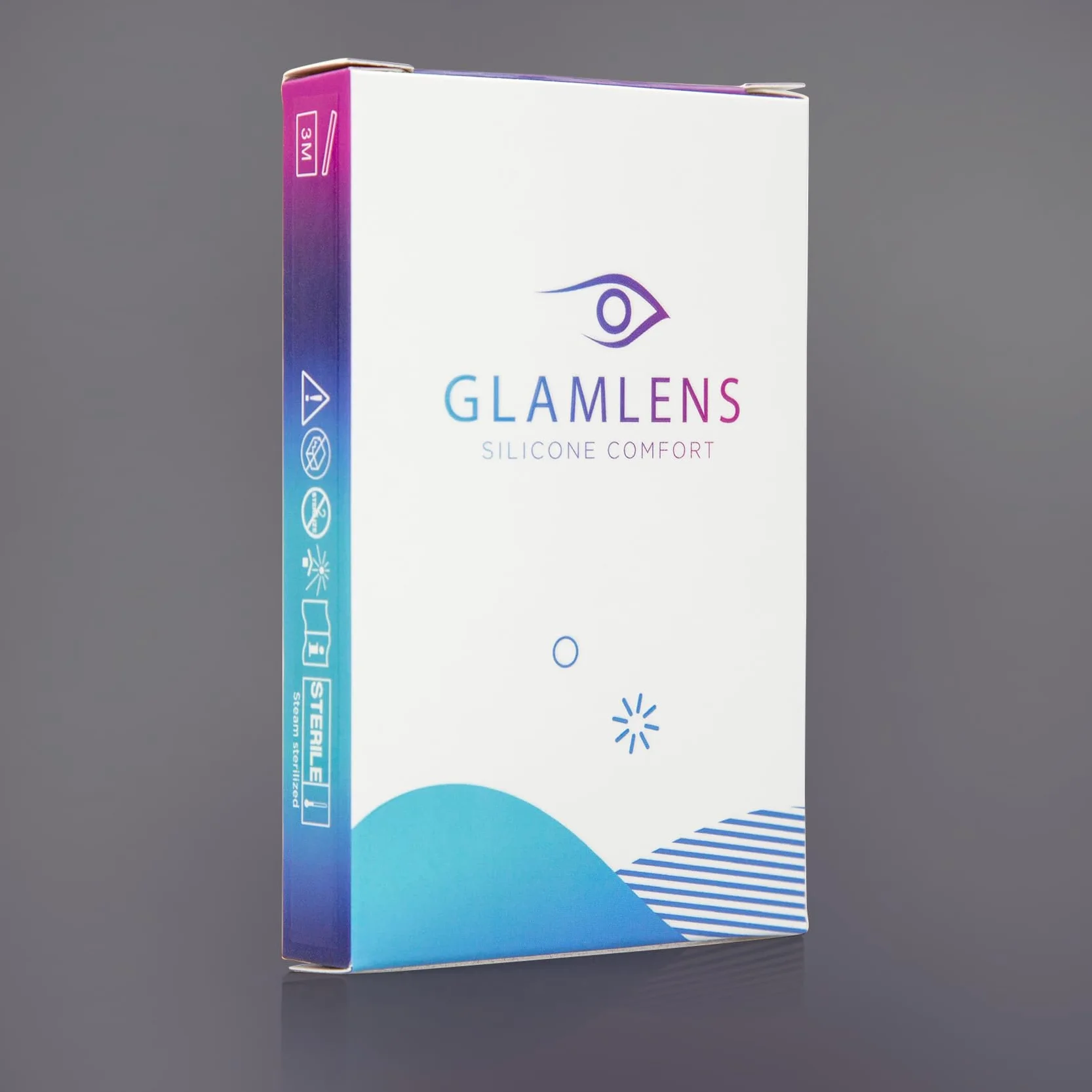 GLAMLENS lentillas de color Avila Green 1 par 2 piezas 90 días sin graduación 0.00 dioptrías blandas hidrogel de silicona