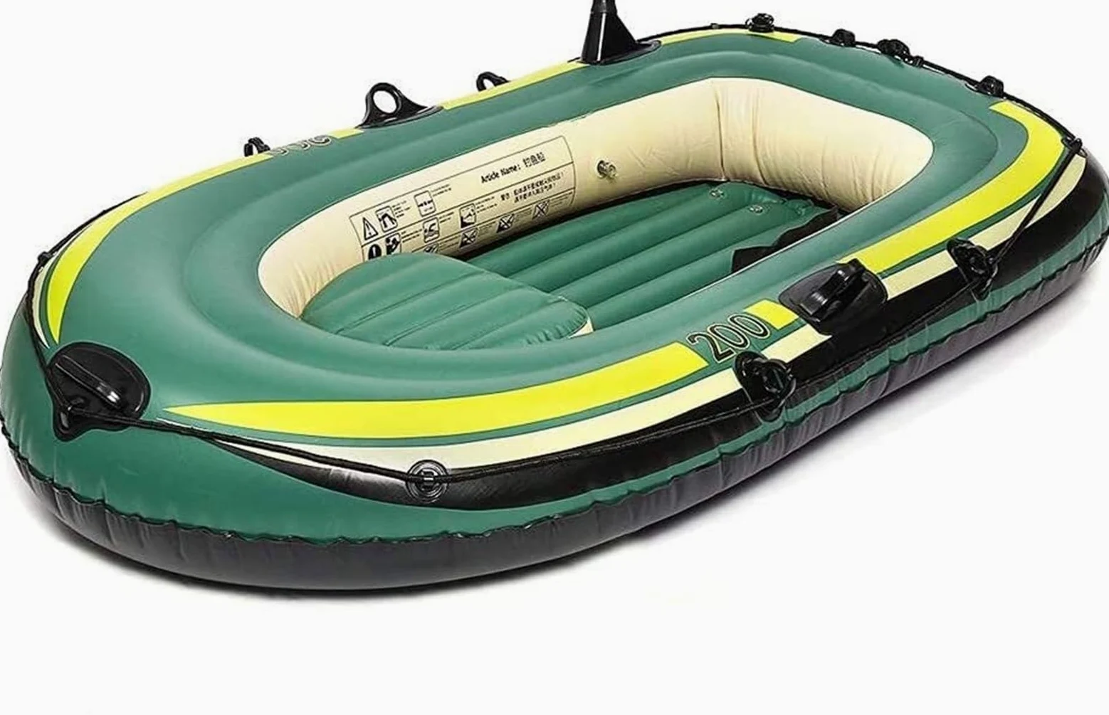 Kayak Inflable Doble Bote de plástico Kayak Bote de Pesca Bote Inflable Bote de Goma Espesado 188X108cm
