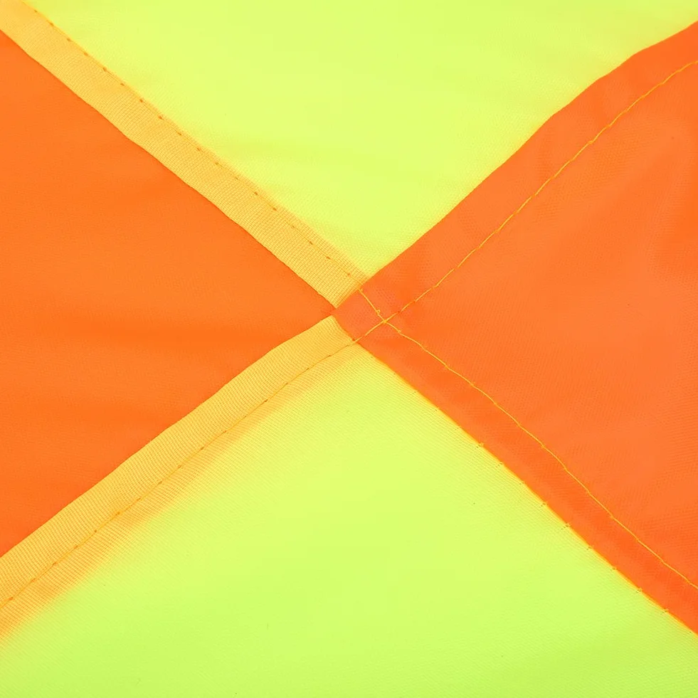 Asixx 2 Unidades Árbitro Bandera, Árbitro Banderas Juez de línea con Esponja Mango Portátil y Resistente al Agua, 34 x 33 cm