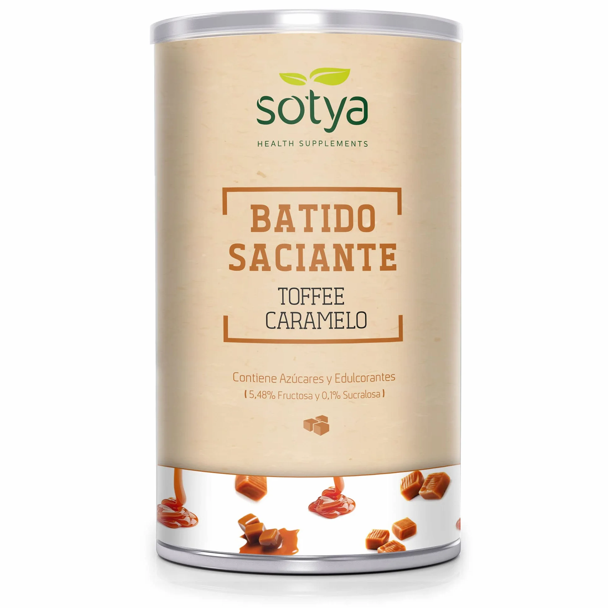 BATIDOS SACIANTES 550G POLVO SABOR TOFFEE CARAMELO