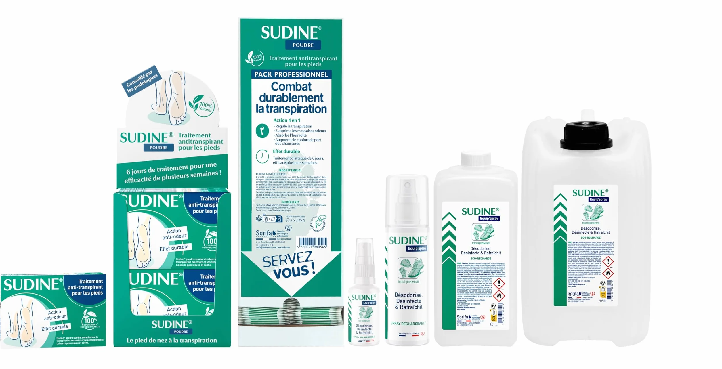 Sudine Polvo Antisudor Caja 6 Bolsas Dobles