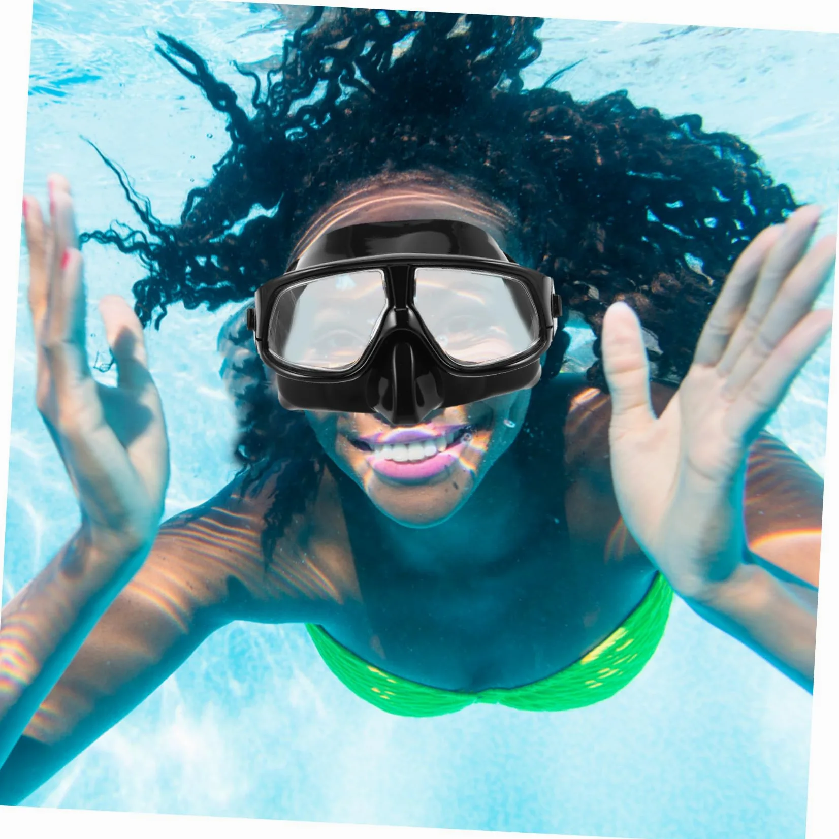 UPKOCH Máscara de Buceo con Correa Ajustable para Snorkel y Buceo con Sellado Visión y Volumen para Adultos
